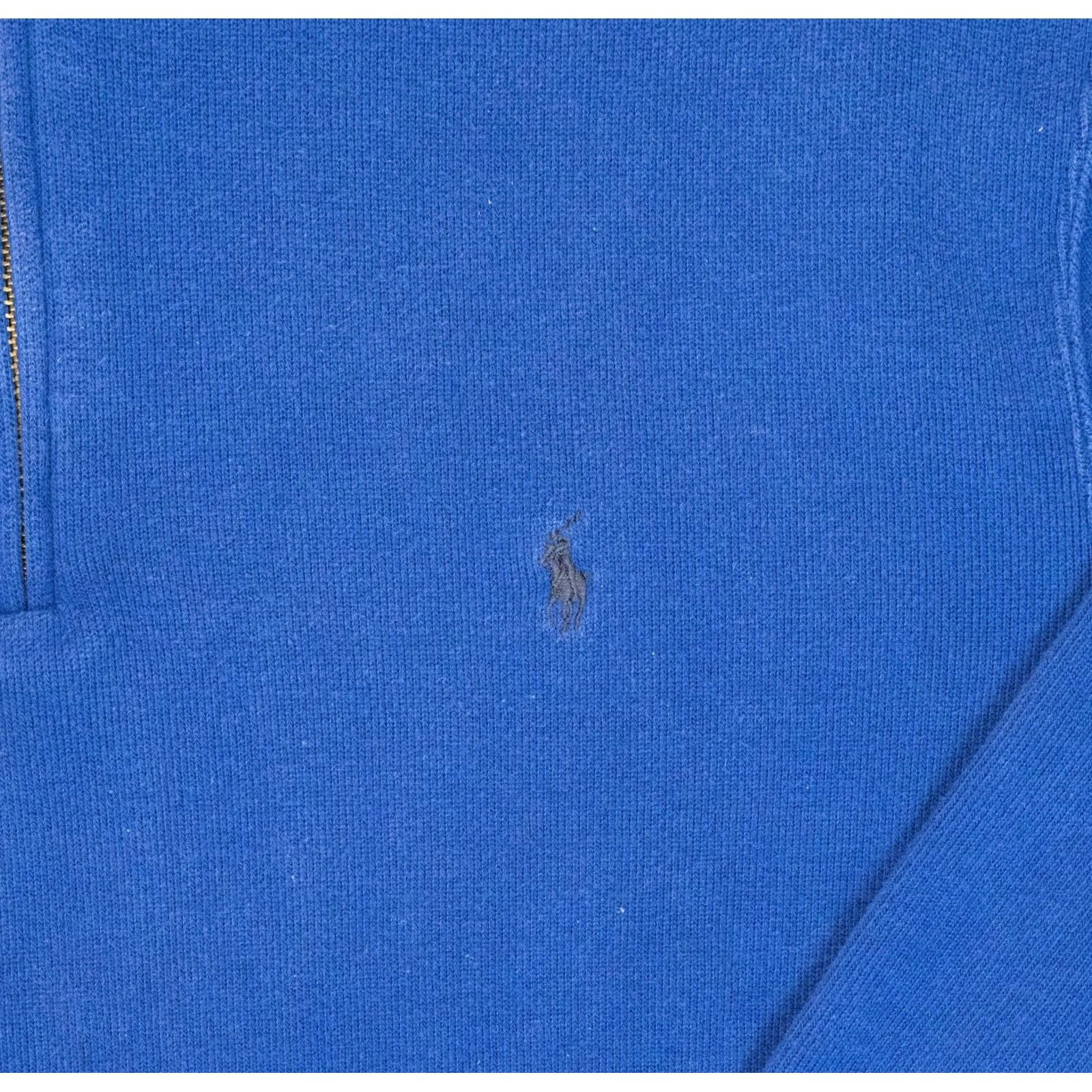 Polo Ralph Lauren VINTAGE Polo Ralph Lauren 1/4 Zip Sweater Mens XL Blue 90’s Kanye Pullover Shirt Size US XL / EU 56 / 4 - 2 Thumbnail