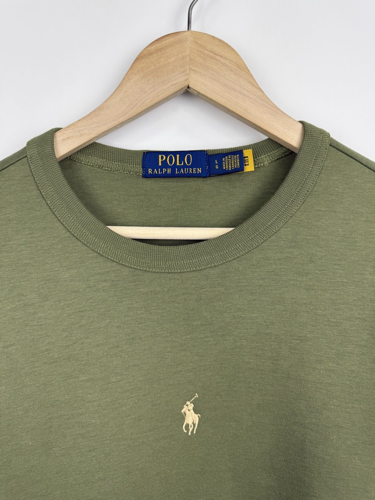 Polo Ralph Lauren 🇺🇸 NEW❗️Polo Ralph Lauren Double Knit Sweatshirt Olive Rare Size US L / EU 52-54 / 3 - 10 Thumbnail