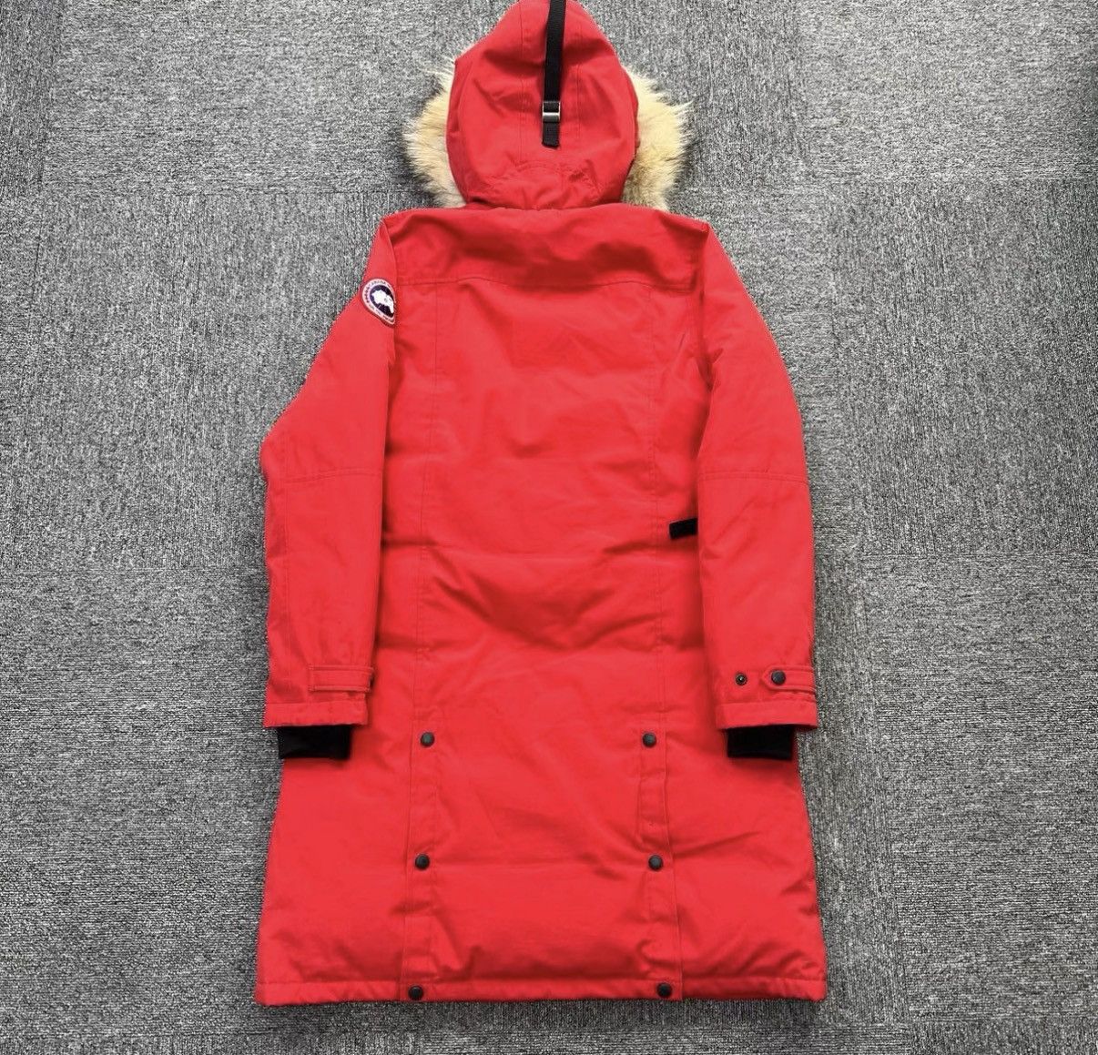 Canada Goose Canada Goose / Red Fur Collar Parka Down Jacket K12 Size S / US 4 / IT 40 - 2 Thumbnail