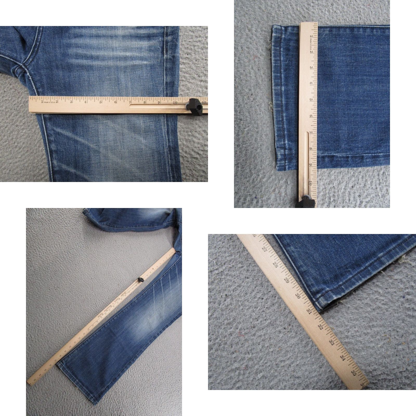 Vintage VTG Y2K VIGOSS Women's Blue Denim Boot Cut Jeans Tag Size 11 (34x31) Y2K Size 32" / US 10 / IT 46 - 8 Thumbnail