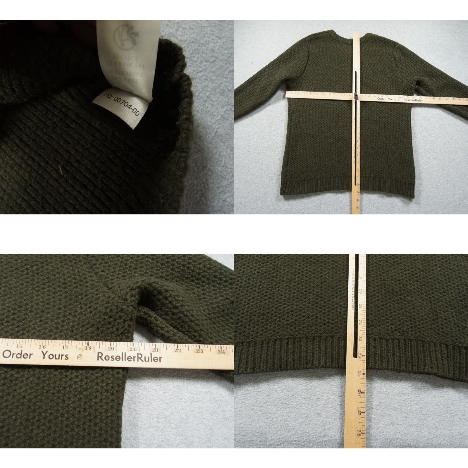 Outerknown Outerknown Sweater Womens Small Green Knit Crewneck Pullover Merino Wool Blend Size S / US 4 / IT 40 - 8 Thumbnail