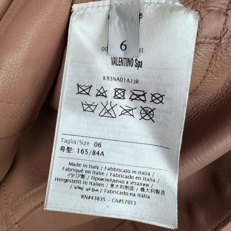 Valentino Valentino Lambskin classic studded leather jacket jacket c Size S / US 4 / IT 40 - 6 Thumbnail