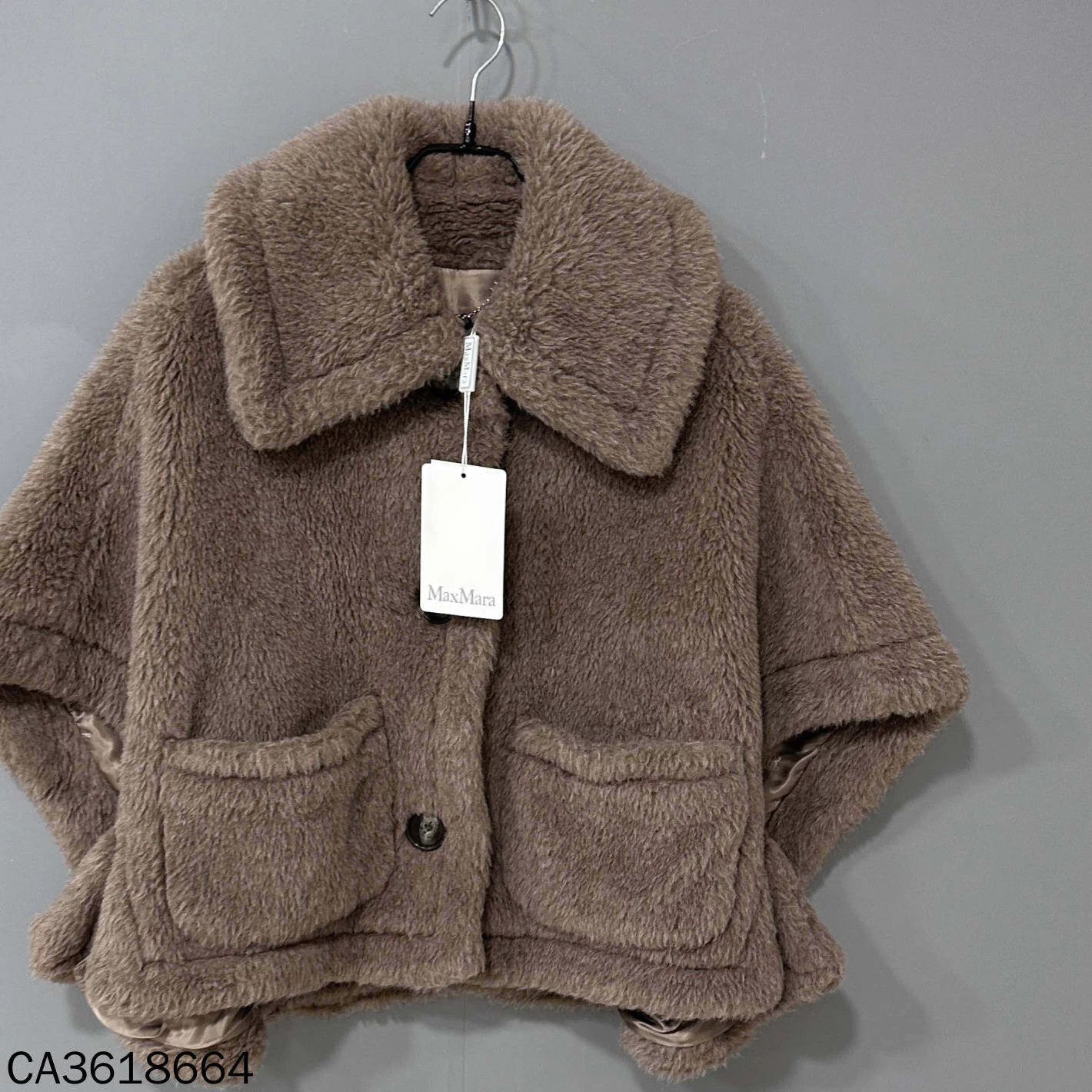 Max Mara MaxMara Teddy Double Pocket Cape Coat S/M Size S / US 4 / IT 40 - 2 Thumbnail