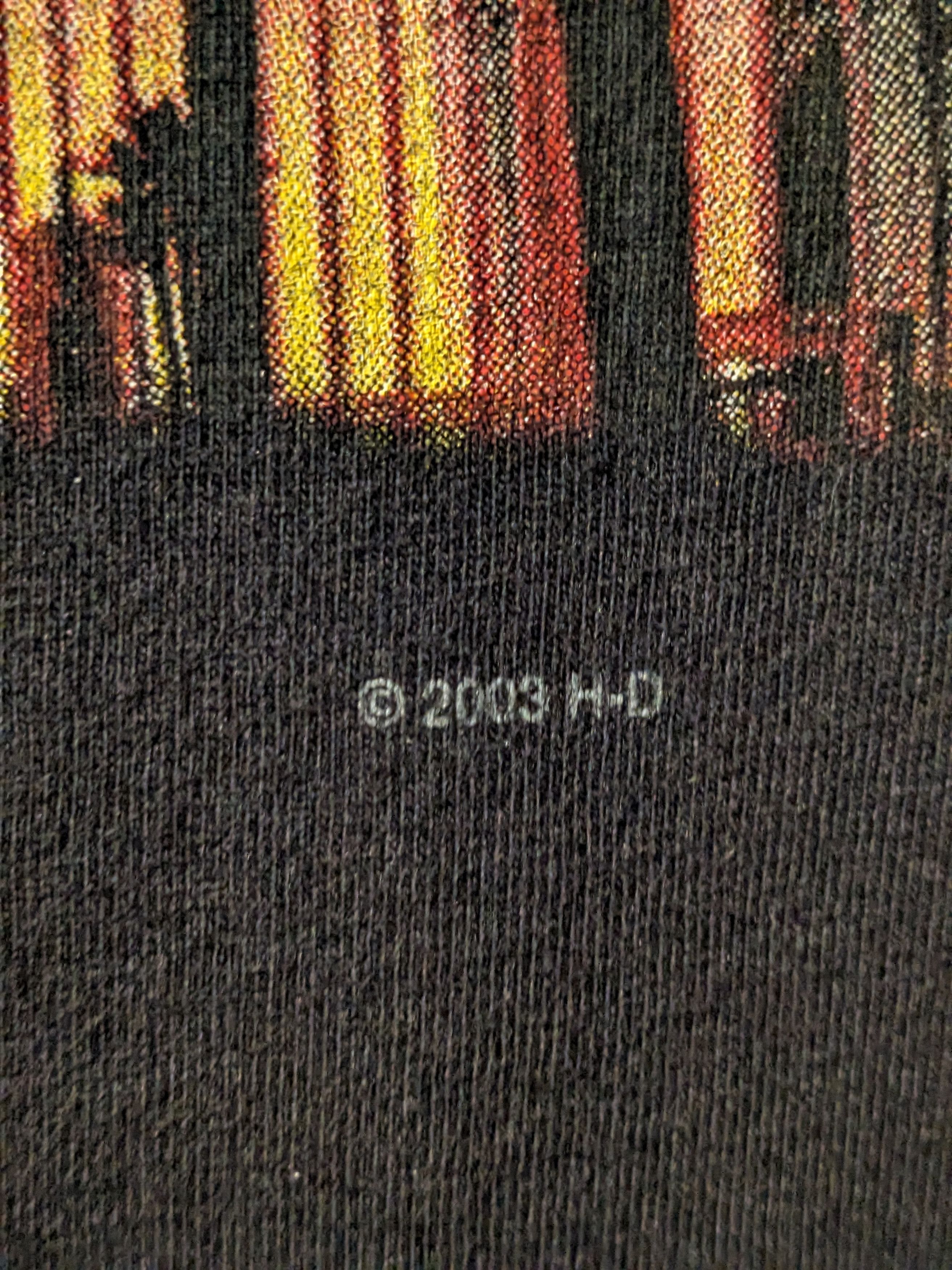 Harley Davidson Vintage 2003 Harley Davidson Motorcycle Las Vegas T-Shirt Size US L / EU 52-54 / 3 - 3 Thumbnail