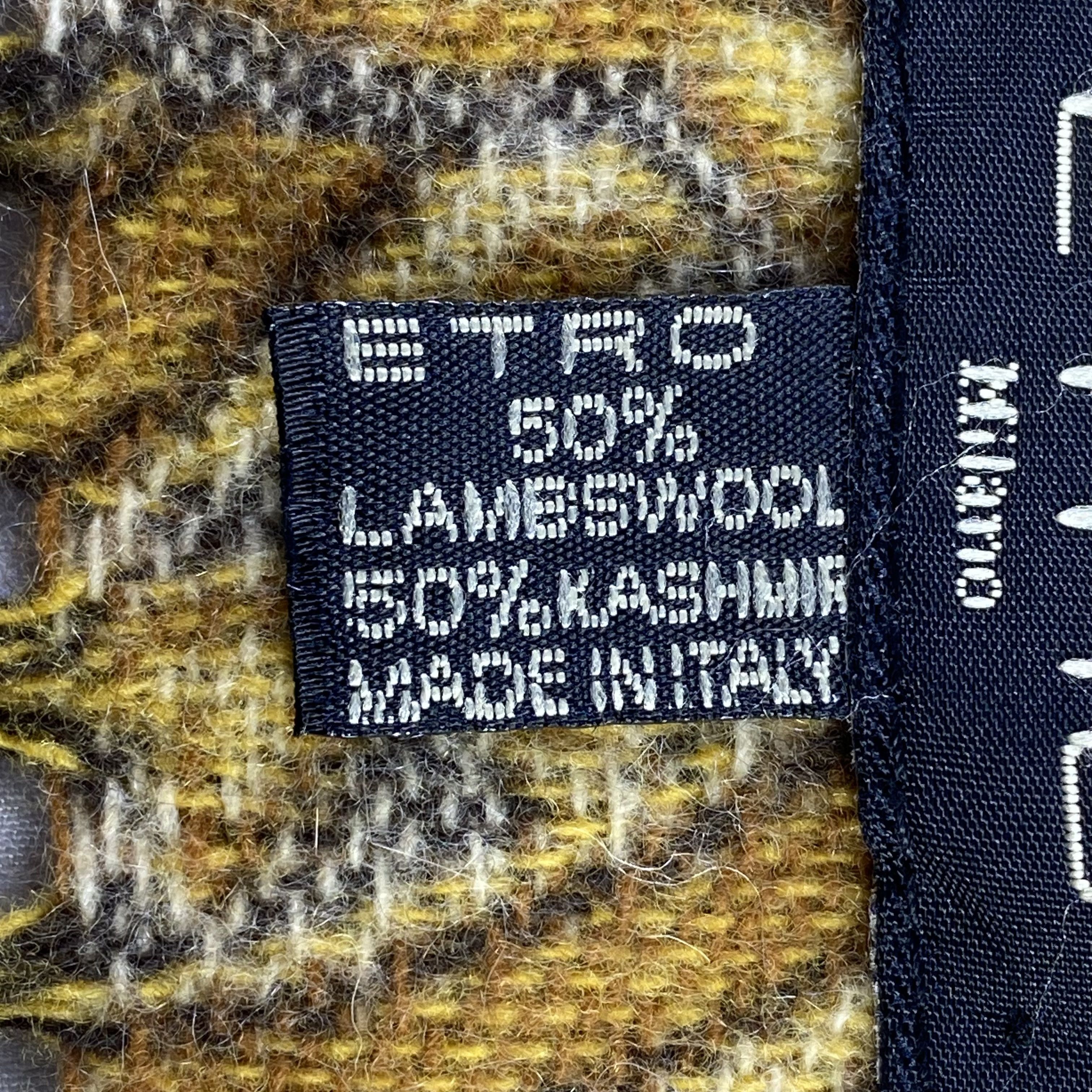 Etro Etro Milano Luxury Scarf 50/50 Lambswool Kashmir Paisley Size ONE SIZE - 5 Thumbnail