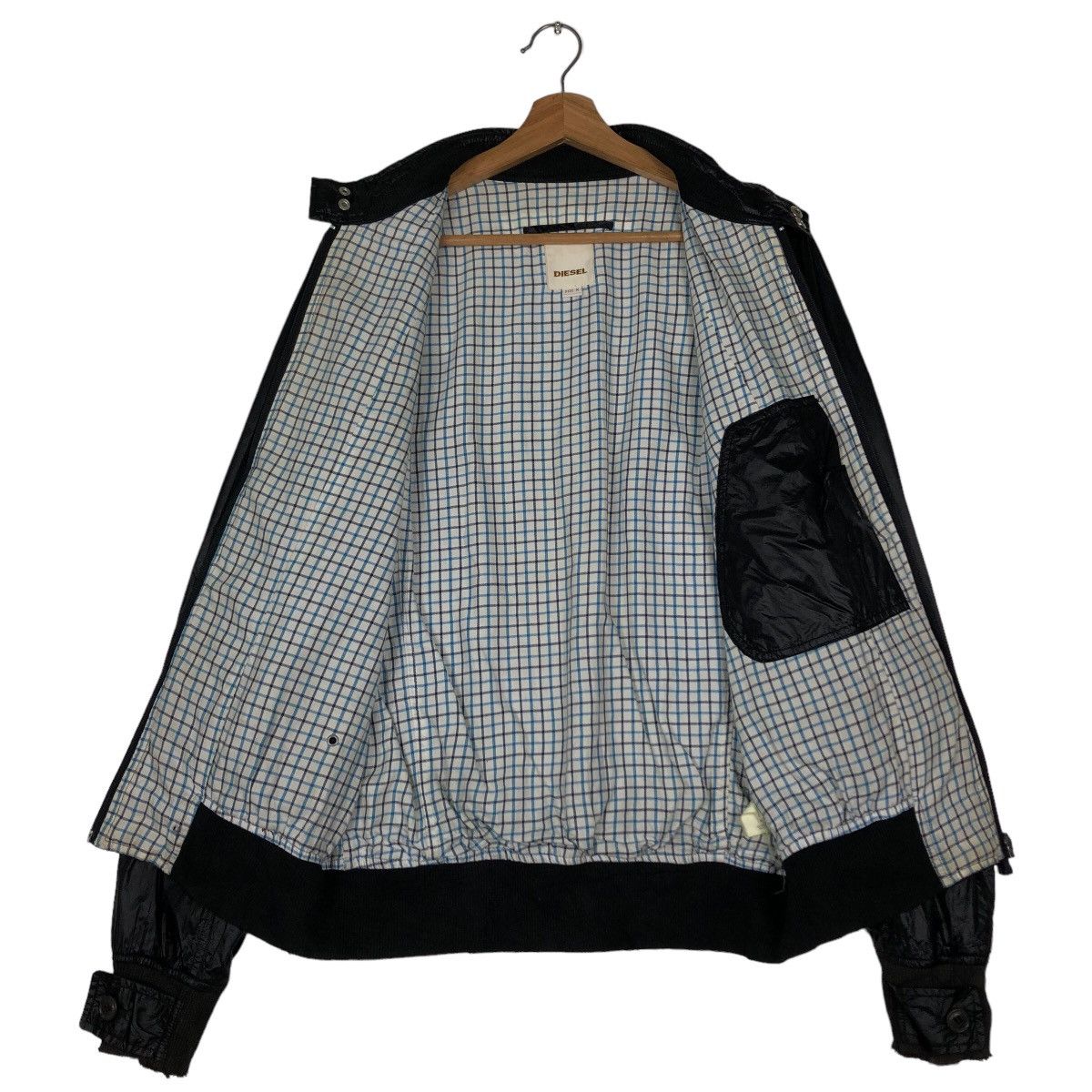 Diesel 🔥Vintage Bomber Jacket Diesel Tartan Desing Lining Biker Size US M / EU 48-50 / 2 - 11 Thumbnail