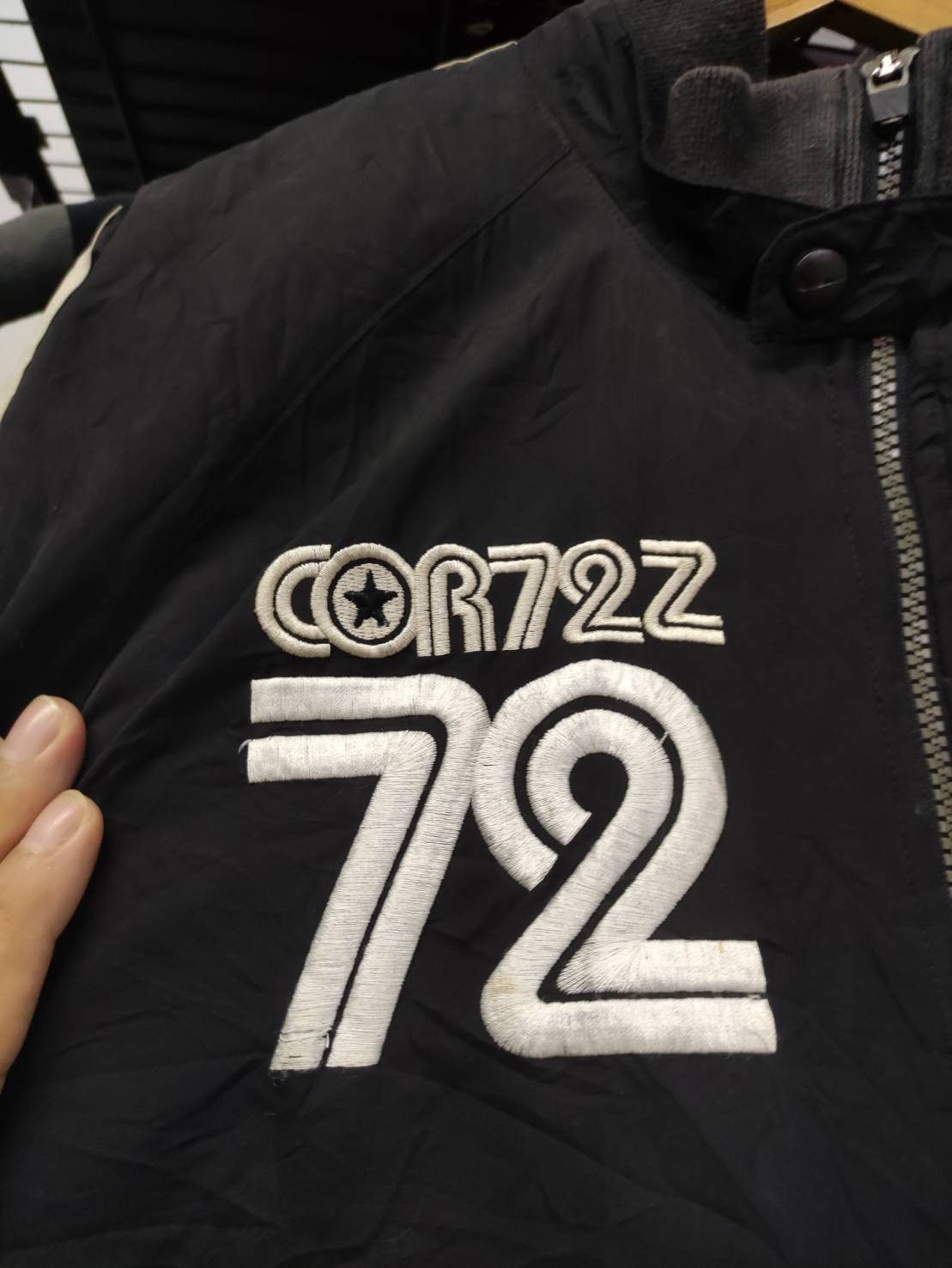 Nike Vtg 00's Nike Cortez72 Logo Bomber Jacket Size US M / EU 48-50 / 2 - 3 Thumbnail