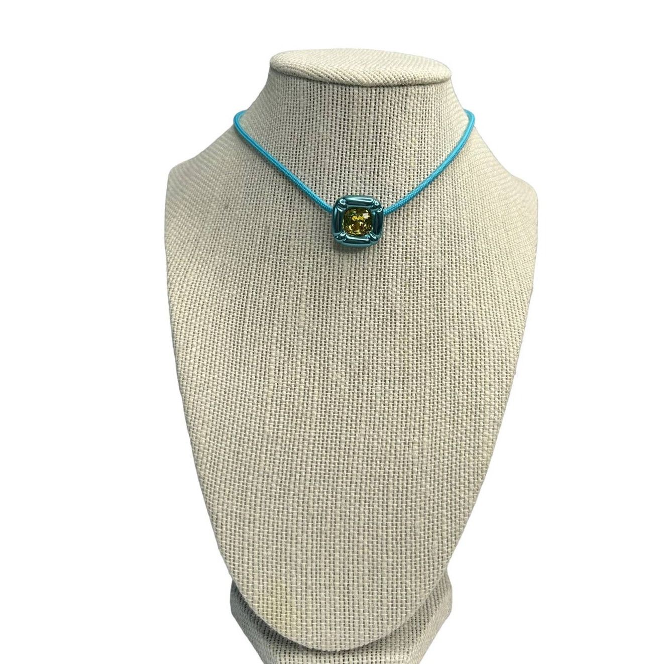 Swarovski Swarovski Dulcis Cushion cut, Blue Choker Necklace Size ONE SIZE - 2 Thumbnail