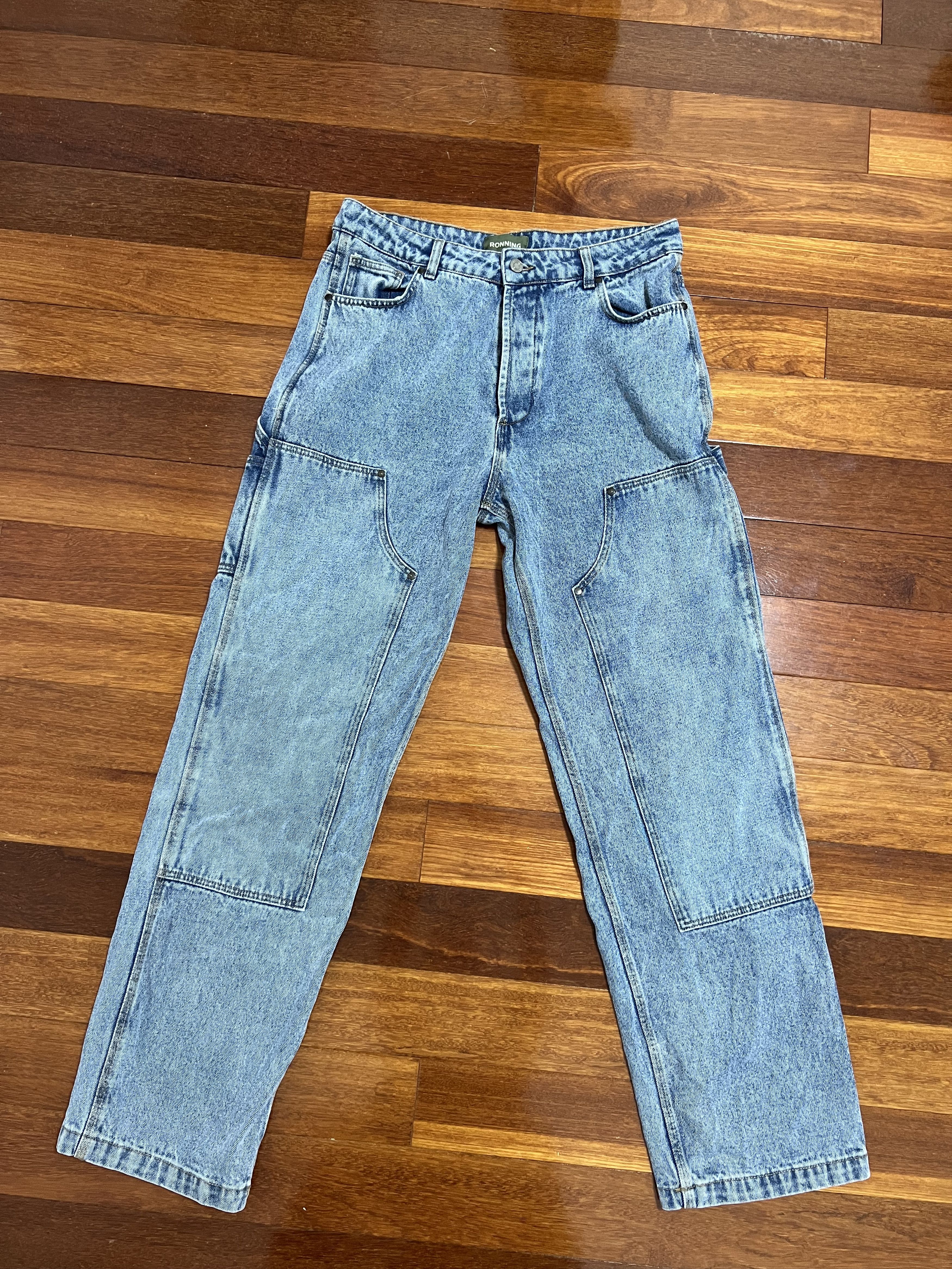 Ronning 💚 Ronning Carpenter Jeans Blue Denim NEW Size US 34 / EU 50 - 4 Thumbnail