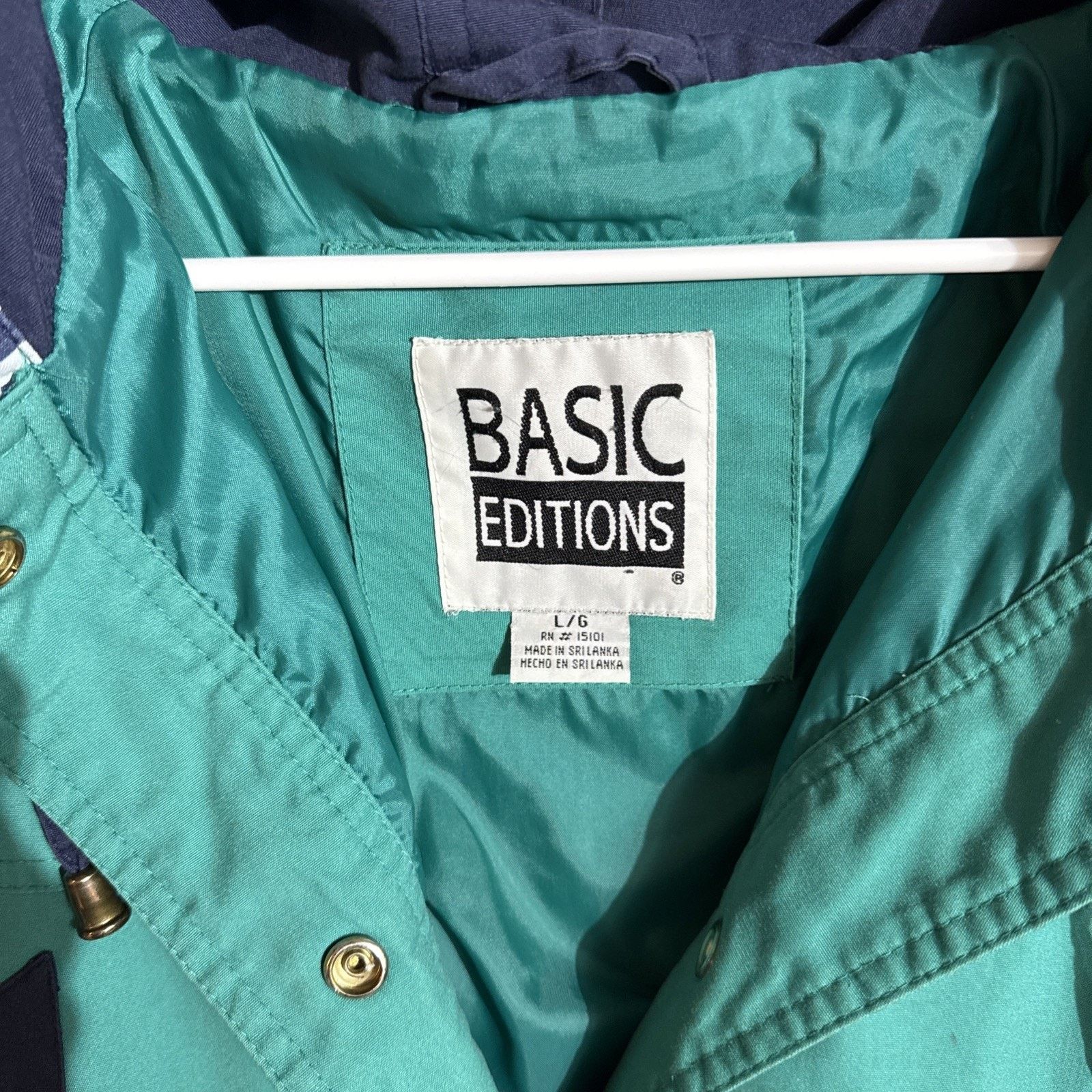 Basic Editions Vintage 90s Y2K Windbreaker Jacket Womens L Gorpcore Utility Size L / US 10 / IT 46 - 9 Thumbnail