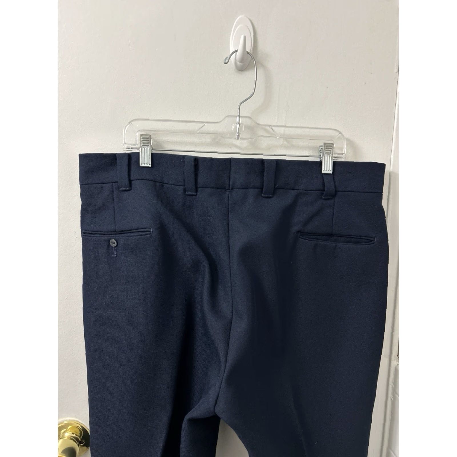 Levi's VINTAGE Levi's Panatela Pants Mens 39x30 Navy Blue Straight Leg Casual Trousers Size US 39 - 6 Thumbnail