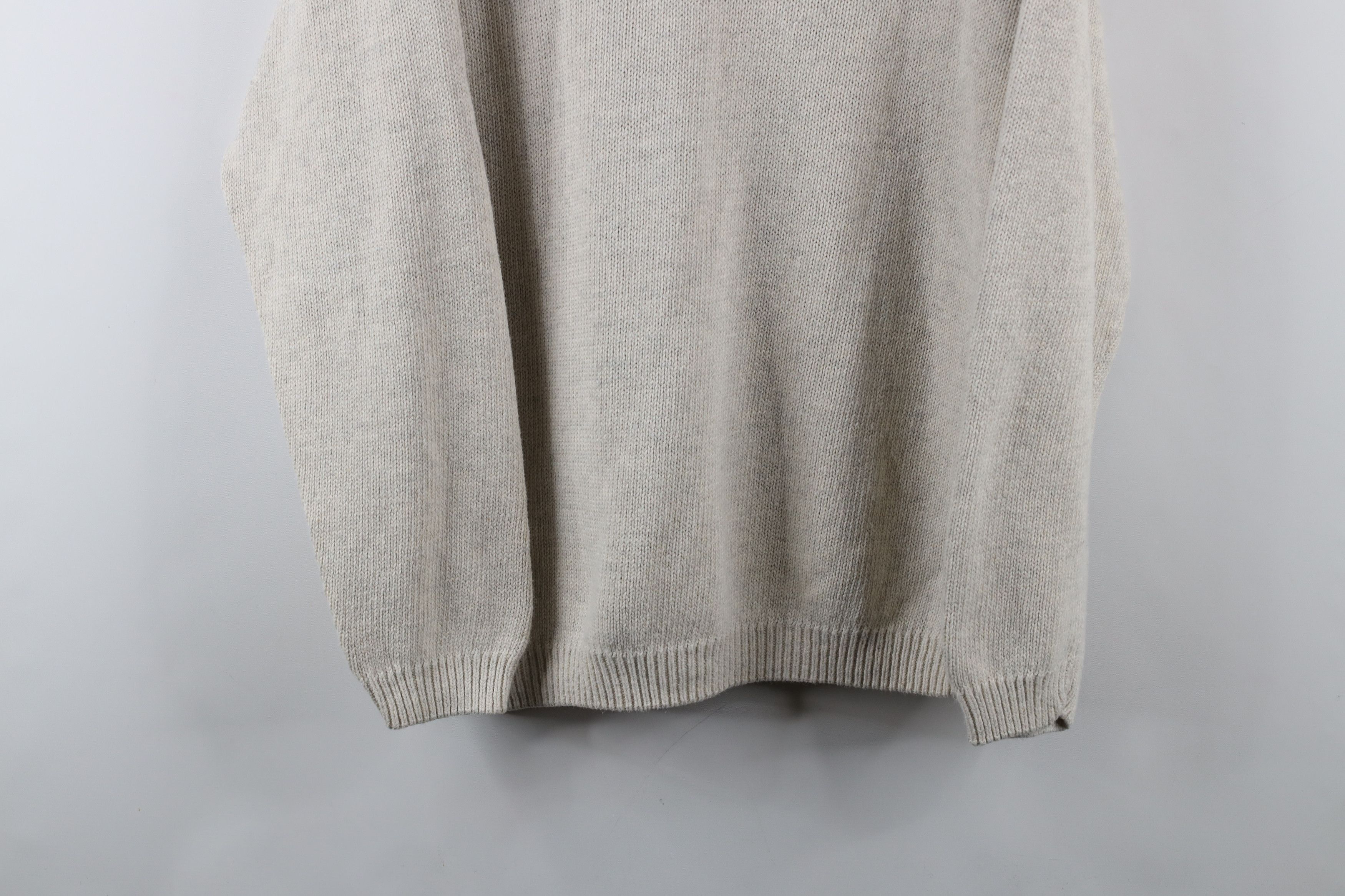 Vintage Vintage 90s Streetwear Striped Knit V-Neck Sweater Cotton Size US M / EU 48-50 / 2 - 3 Thumbnail