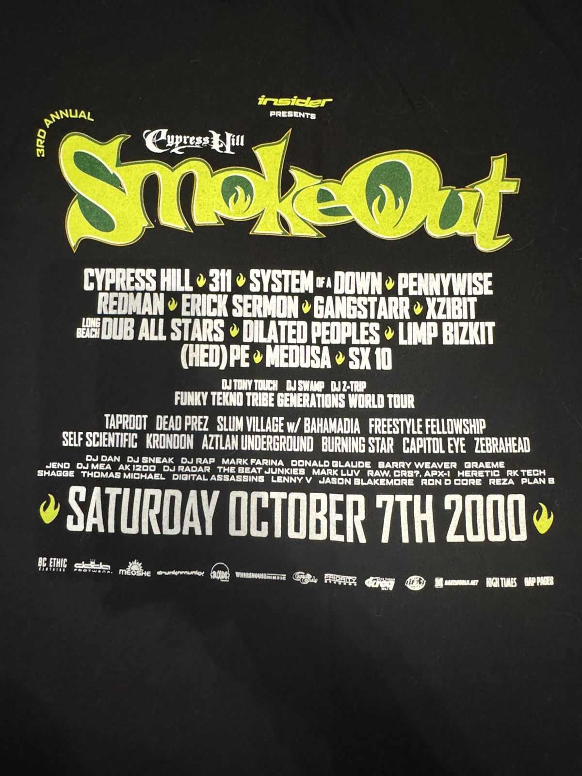 Band Tees × Rap Tees × Vintage Vintage Smokeout Crypress Hill 2000 Tee in great condition! Size US XL / EU 56 / 4 - 7 Thumbnail