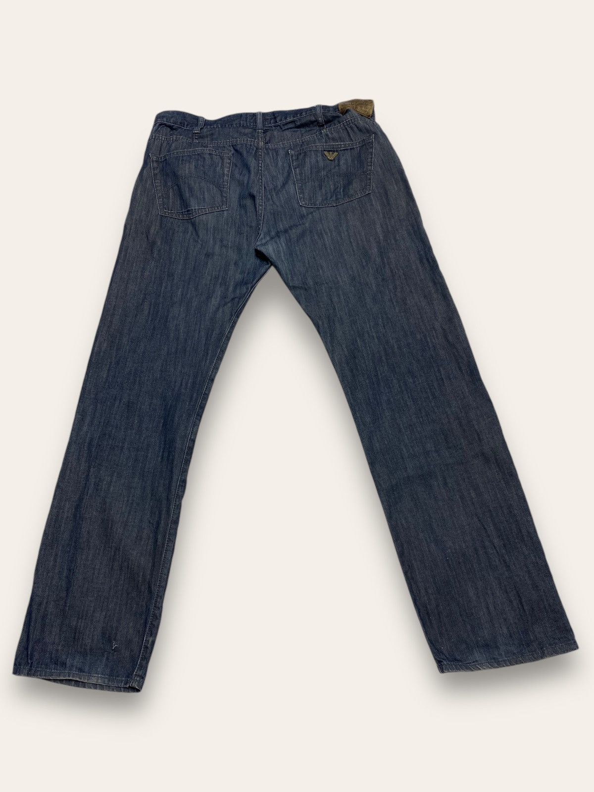 Vintage ARMANI Dark Blue Denim Jeans Wide Baggy Y2K Denim