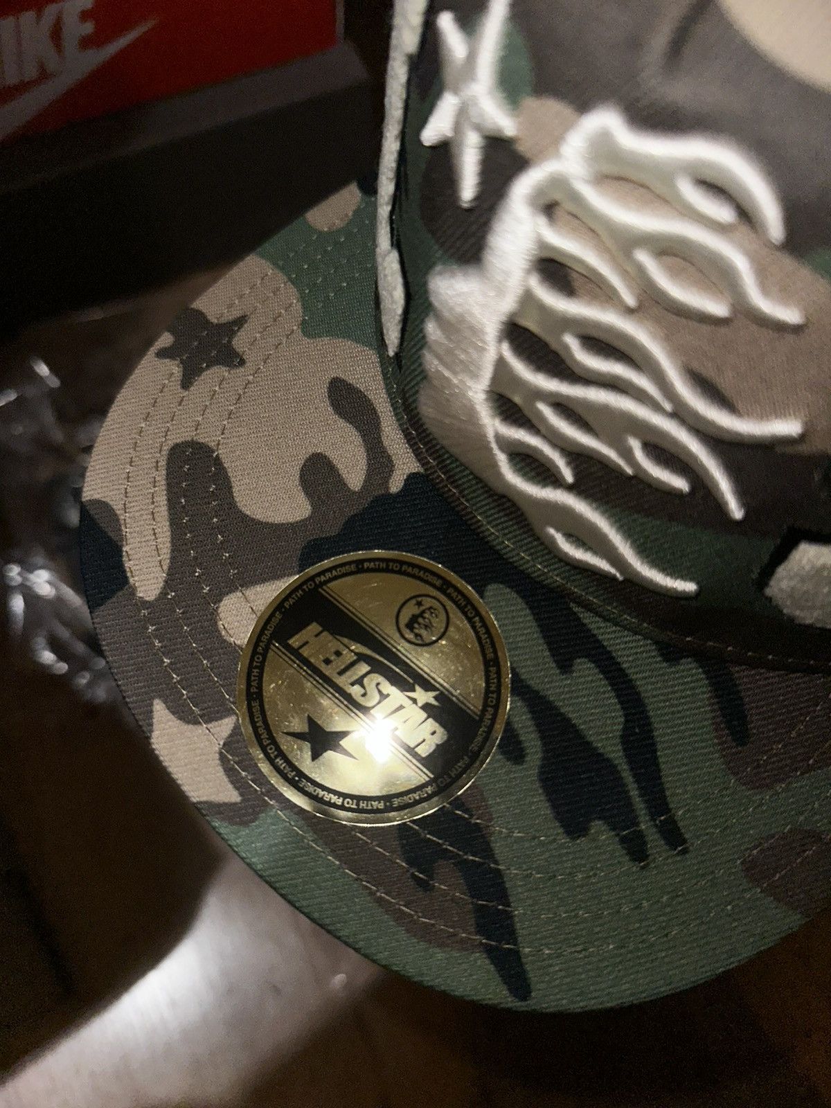 HELLSTAR Hellstar Camo Patch Fitted Hat | Grailed