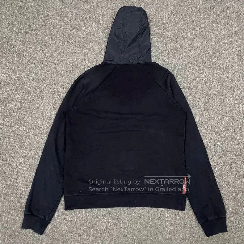 Prada Prada Navy Logo Zip Hooded Jacket. Size US S / EU 44-46 / 1 - 3 Thumbnail
