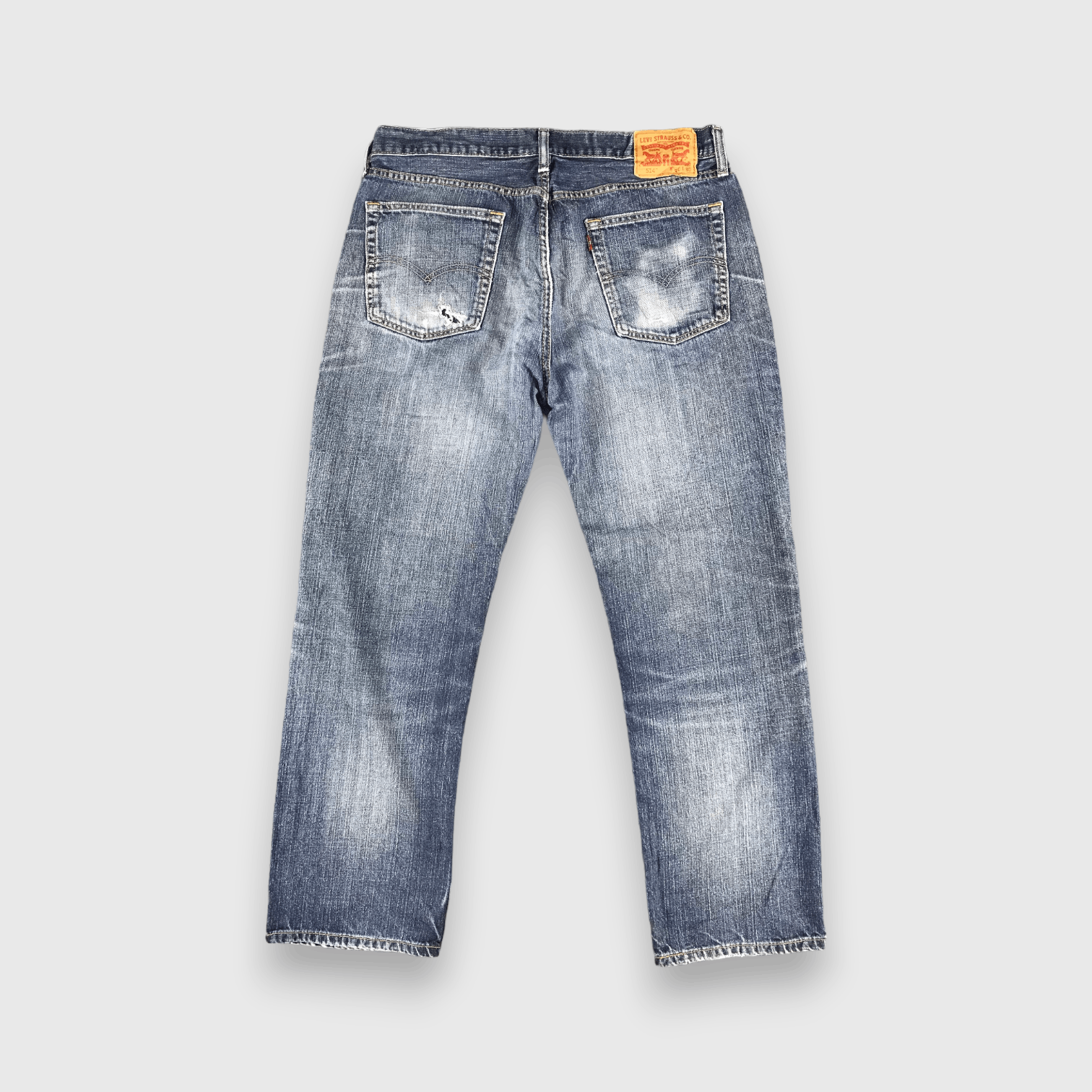 Levi's Vintage Faded Black Levis 514 Jeans-J2649 Size US 35 - 2 Thumbnail