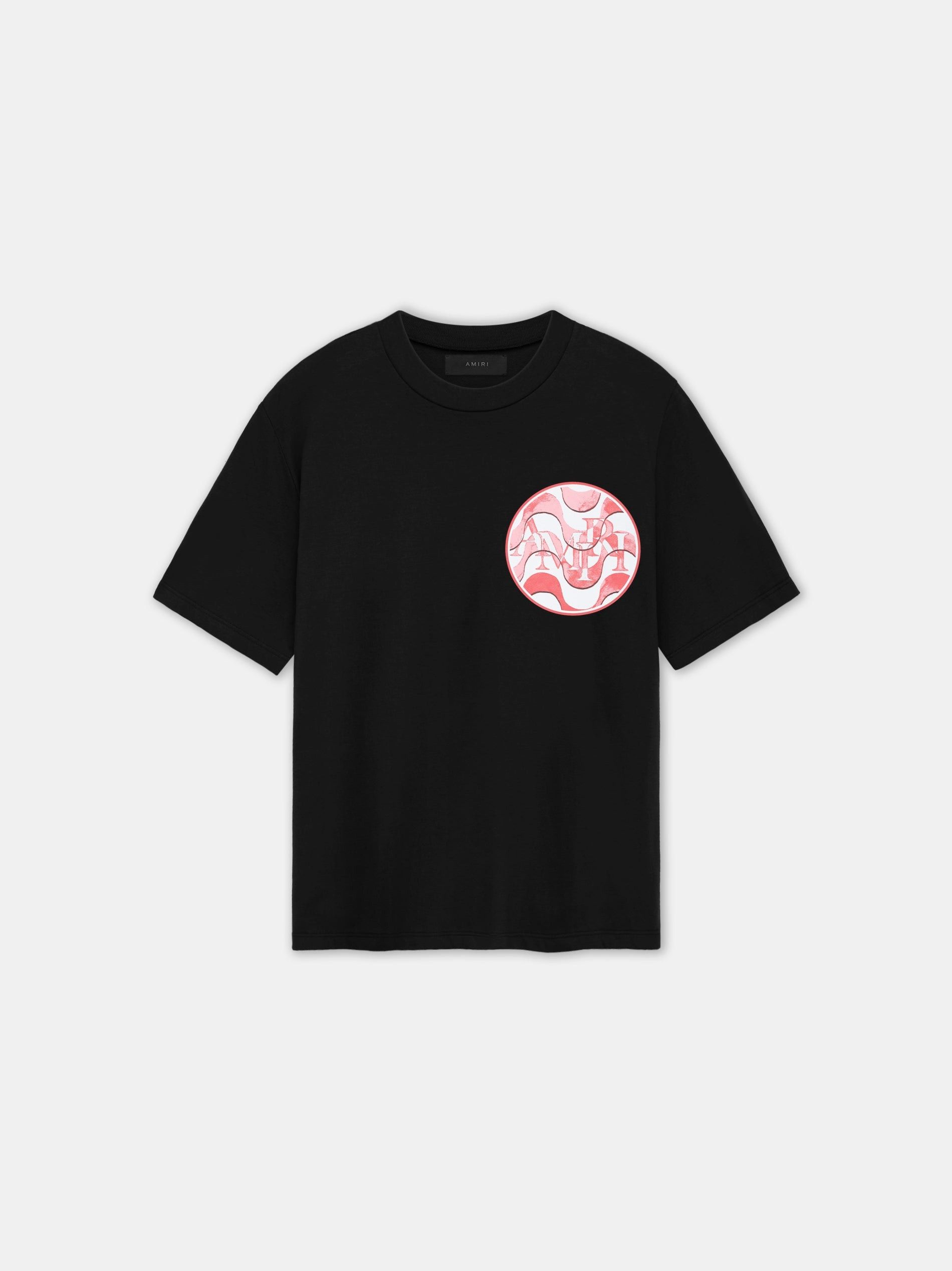 Amiri o1s1wg110525 Staggered Wave T-Shirt in Black Size US XL / EU 56 / 4 - 1 Thumbnail
