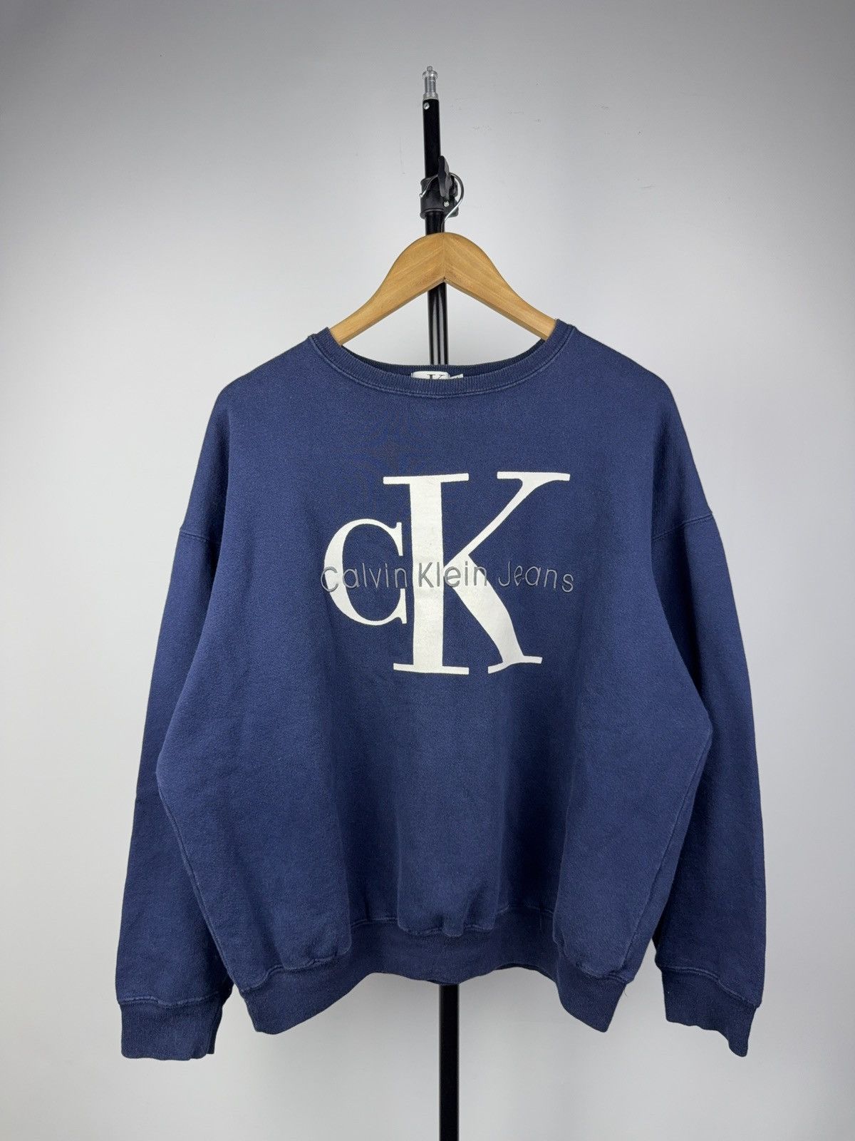 Calvin Klein Retro 90s Calvin Klein Jeans Logo Vintage USA Made Crewneck Size US M / EU 48-50 / 2 - 1 Thumbnail