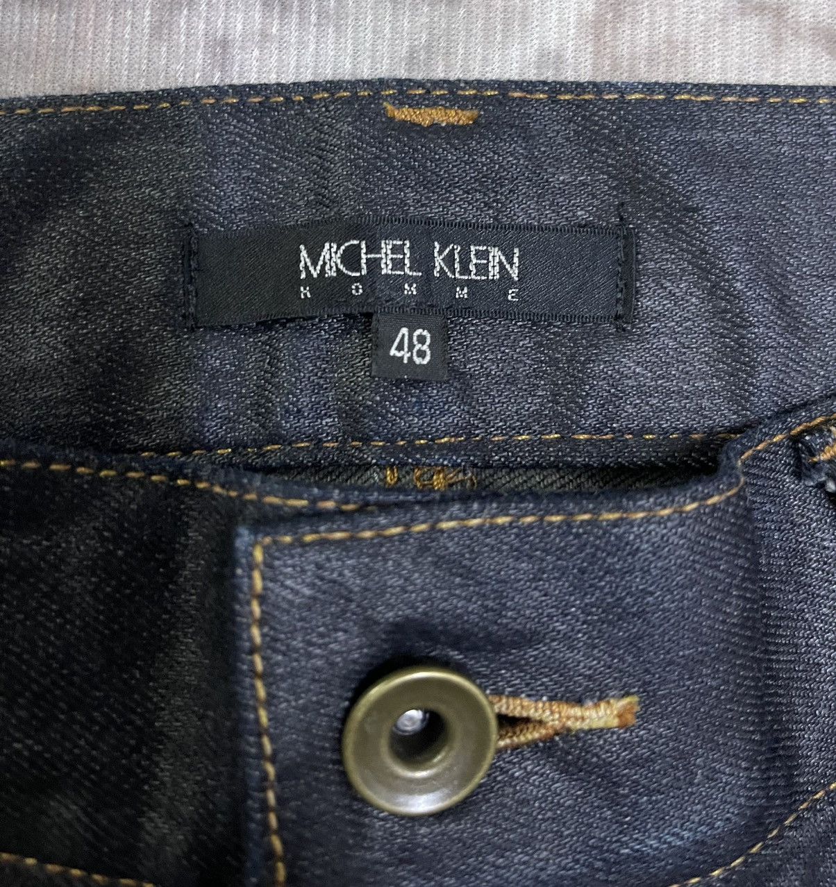 Japanese Brand × Michel Klein Flared Japan Jeans Distressed Michel Klein Size US 33 - 16 Thumbnail