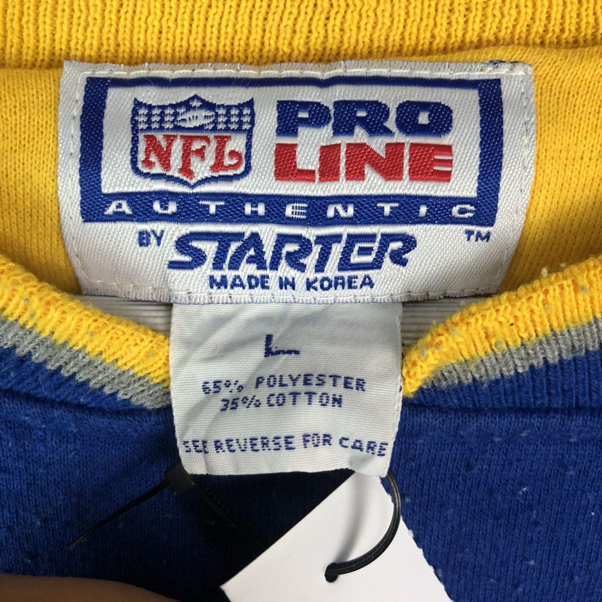 NFL × Starter American Football NFL Blue Jersey sweatshirt #A2029 Size US L / EU 52-54 / 3 - 12 Thumbnail