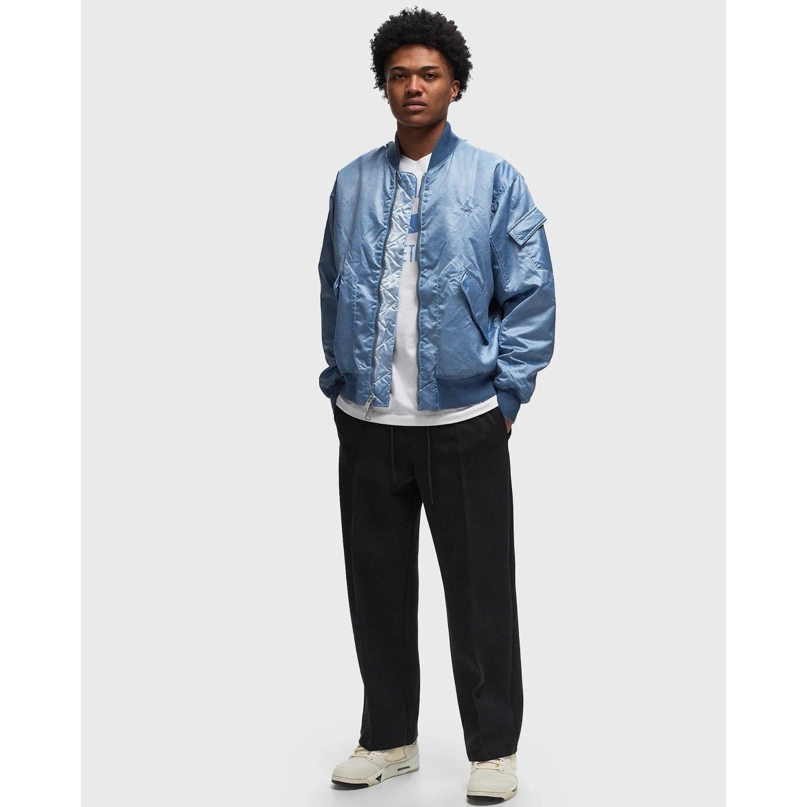 Nike Nike Jordan Essentials Renegade Bomber Jacket NC Blue Flight Size US M / EU 48-50 / 2 - 3 Thumbnail