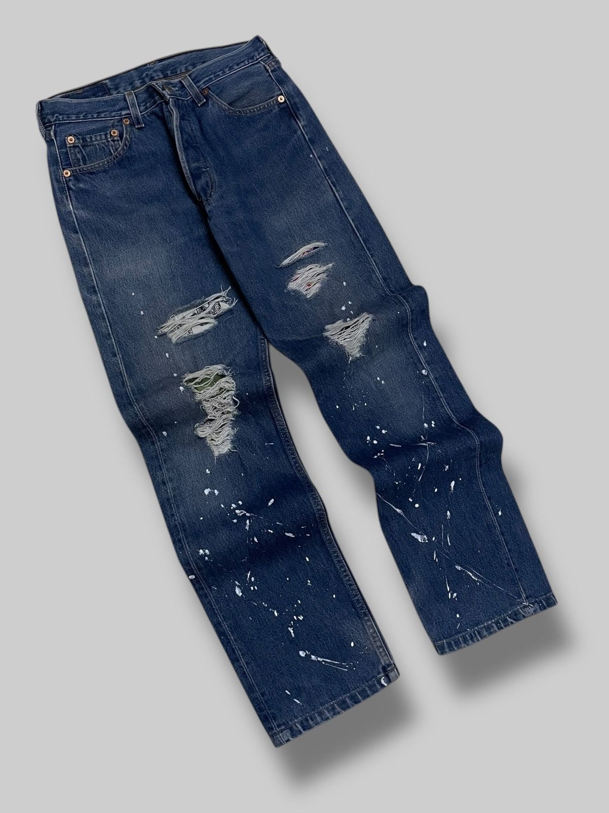 Levi's Vintage Clothing Vintage 90s Og Levis Original 501 Splash Sukan Distressed Size US 28 / EU 44 - 2 Thumbnail