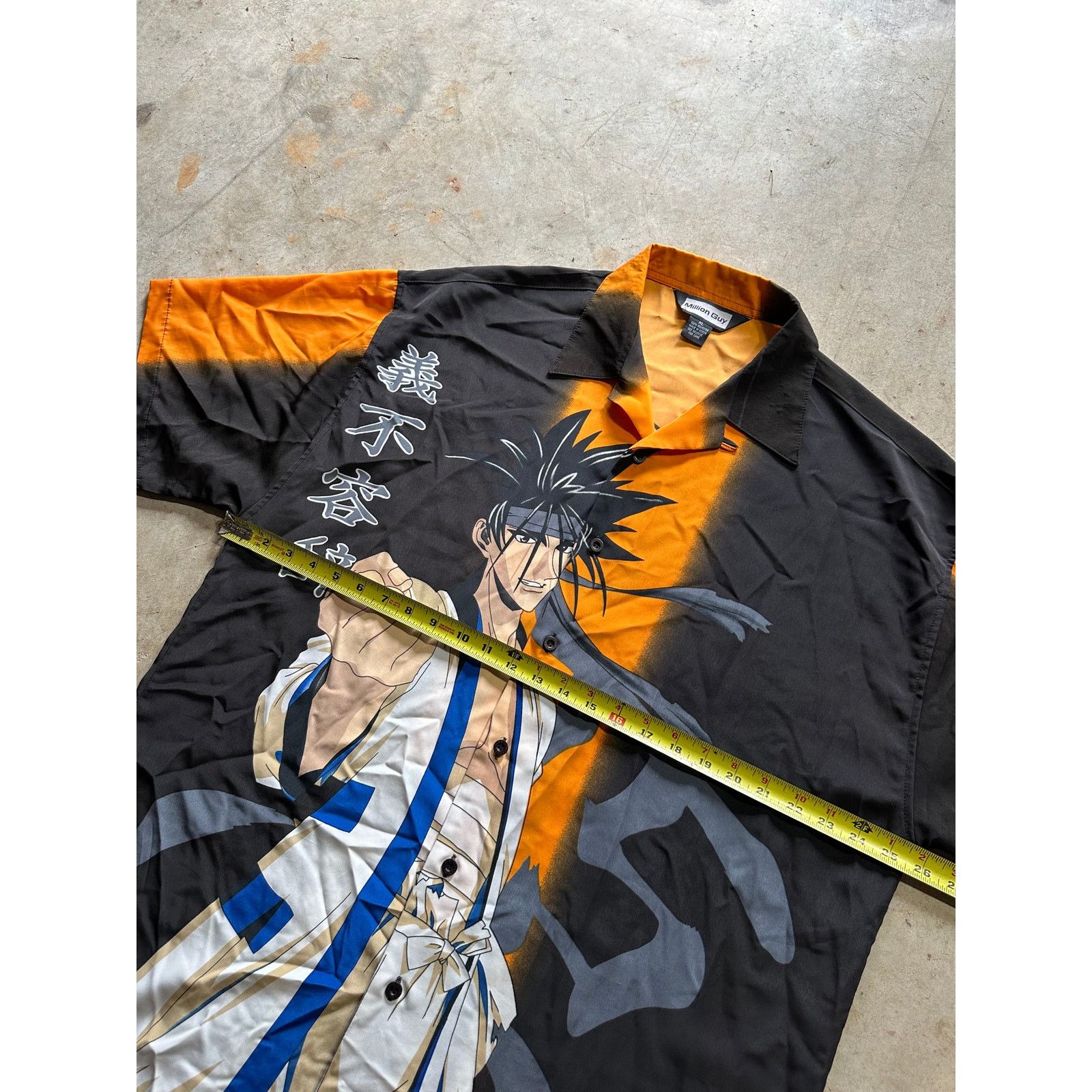 Vintage Vintage Million Guy Anime Button Up Polo Shirt XL Size US XL / EU 56 / 4 - 7 Thumbnail
