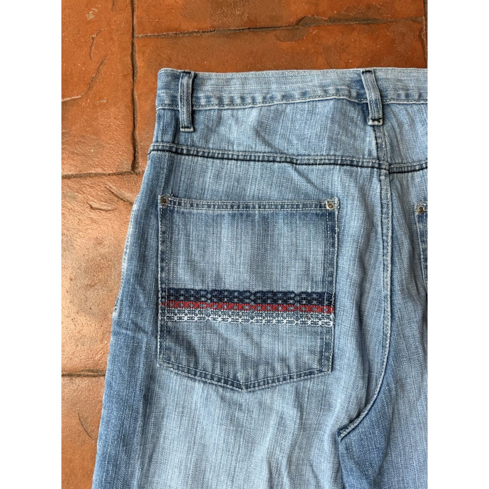 Southpole VINTAGE Southpole Baggy Bermuda Shorts Men 42 Denim Blue 90s Hip Hop Casual Mens Size US 42 / EU 58 - 4 Thumbnail