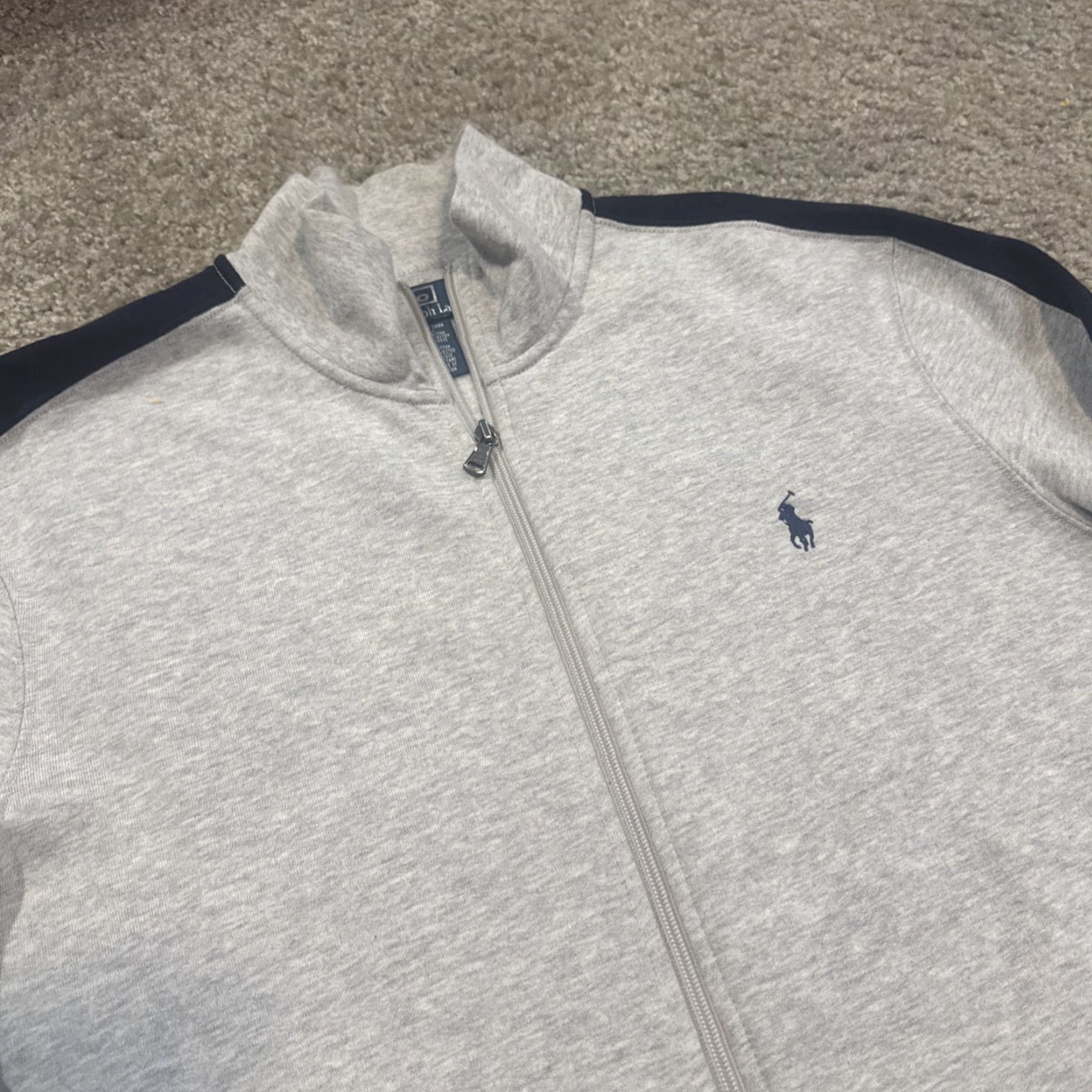 Polo Ralph Lauren VINTAGE Polo Ralph Lauren Full Zip Sweatshirt Tracket Track VTG Y2K XL Men Gray Size US XL / EU 56 / 4 - 3 Thumbnail