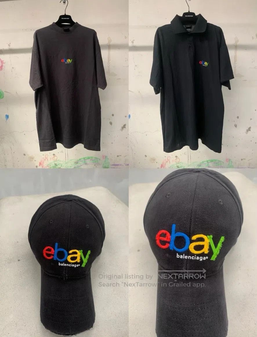 Vintage Vintage 00s Ebay Balenciaga Parody Tee. Size US M / EU 48-50 / 2 - 7 Thumbnail