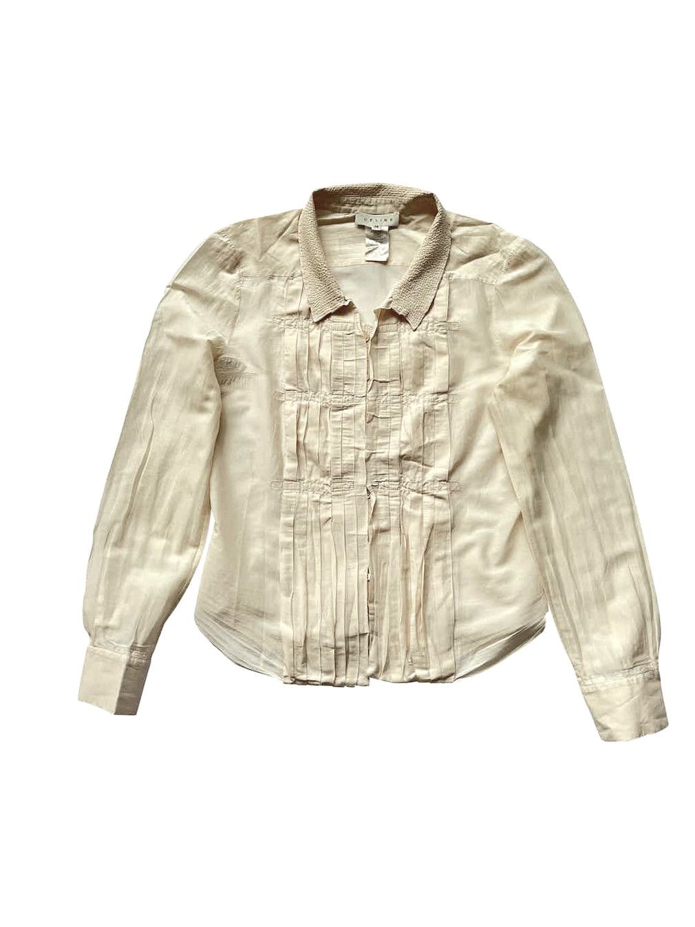 Celine ⚡️QUICK SALE⚡️Celine Pale Beige Peach Shirt Size M / US 6-8 / IT 42-44 - 1 Thumbnail