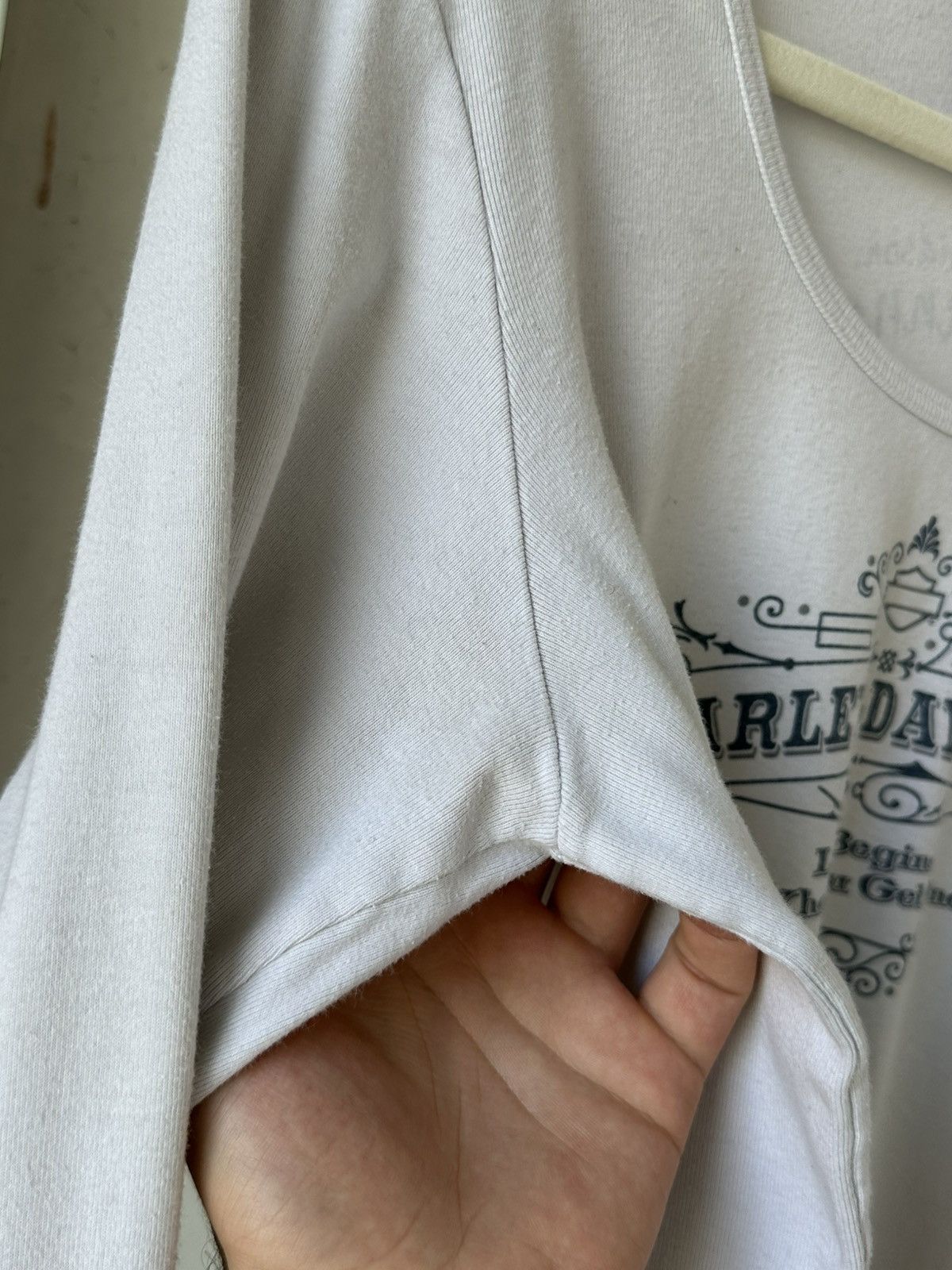 Vintage Vintage Harley-Davidson White Long Sleeve Size XL / US 12-14 / IT 48-50 - 10 Thumbnail