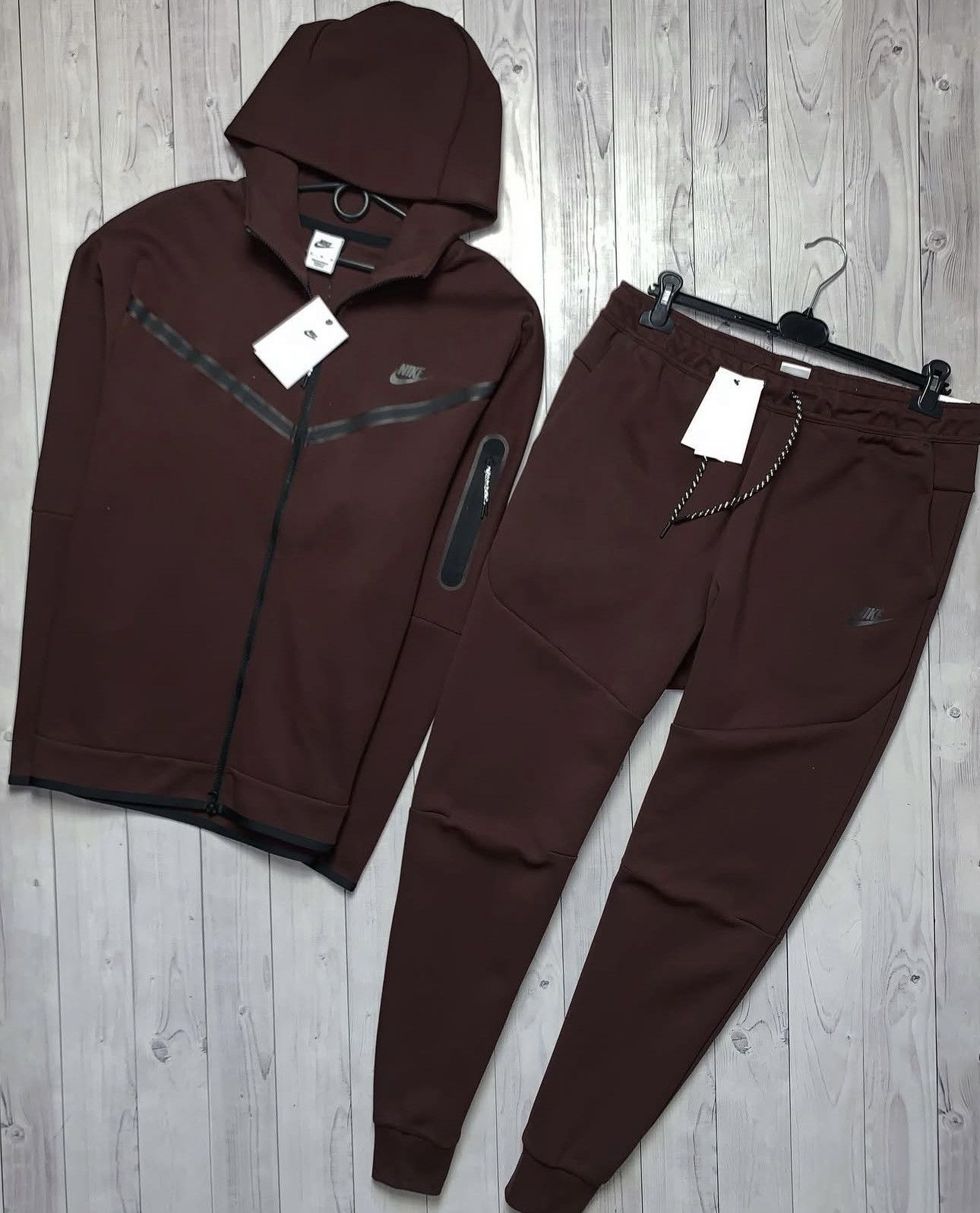 Nike × Vintage Nike Tech Fleece tracksuit drill size M,XL rare brown Size US XL / EU 56 / 4 - 1 Thumbnail