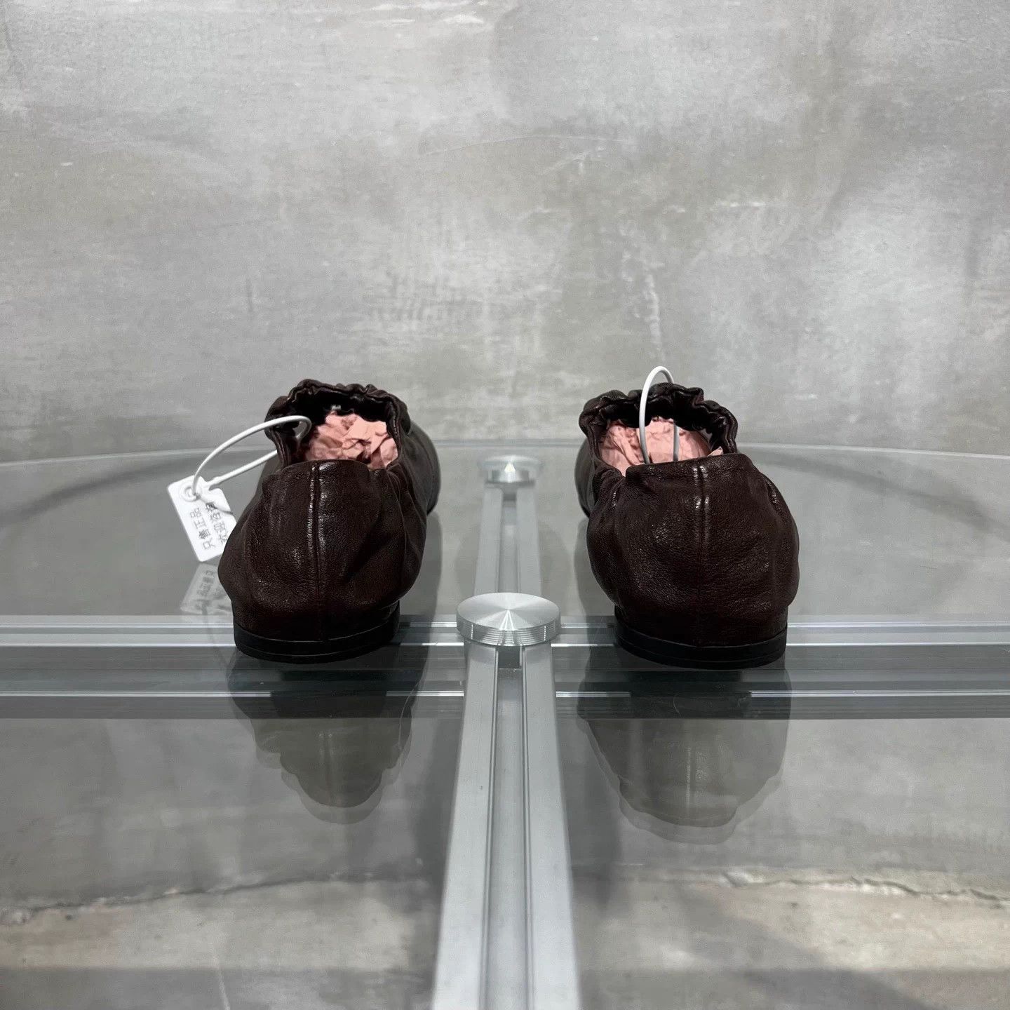 Miu Miu MIU MIU Nappa distressed brown Mary Jane ballet flats 37.5 Size US 6.5 / IT 36.5 - 6 Thumbnail