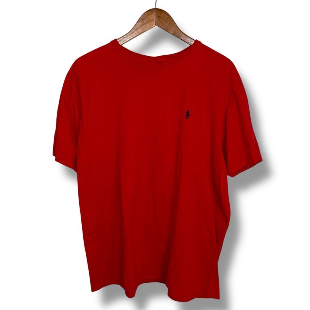 Polo Ralph Lauren 90s Polo Ralph Lauren Ralph Red Cotton S/S T-Shirt Sz XL Size US XL / EU 56 / 4 - 1 Thumbnail