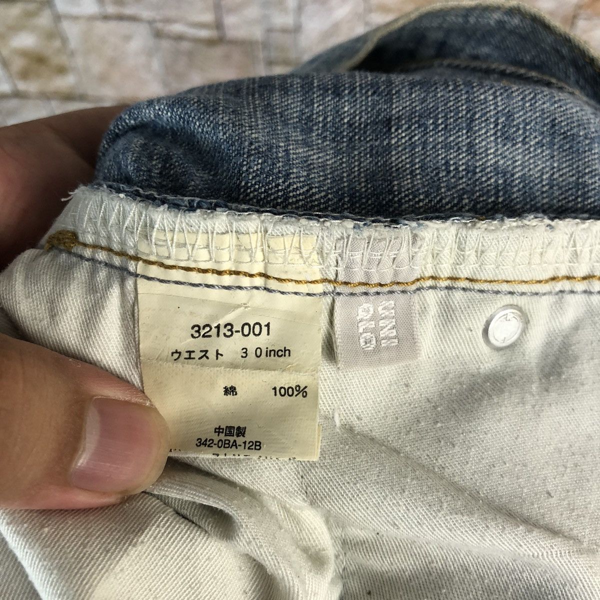 Japanese Brand Uniqlo japan vintage faded Blue Denim Pants #A955 Size US 30 / EU 46 - 20 Thumbnail