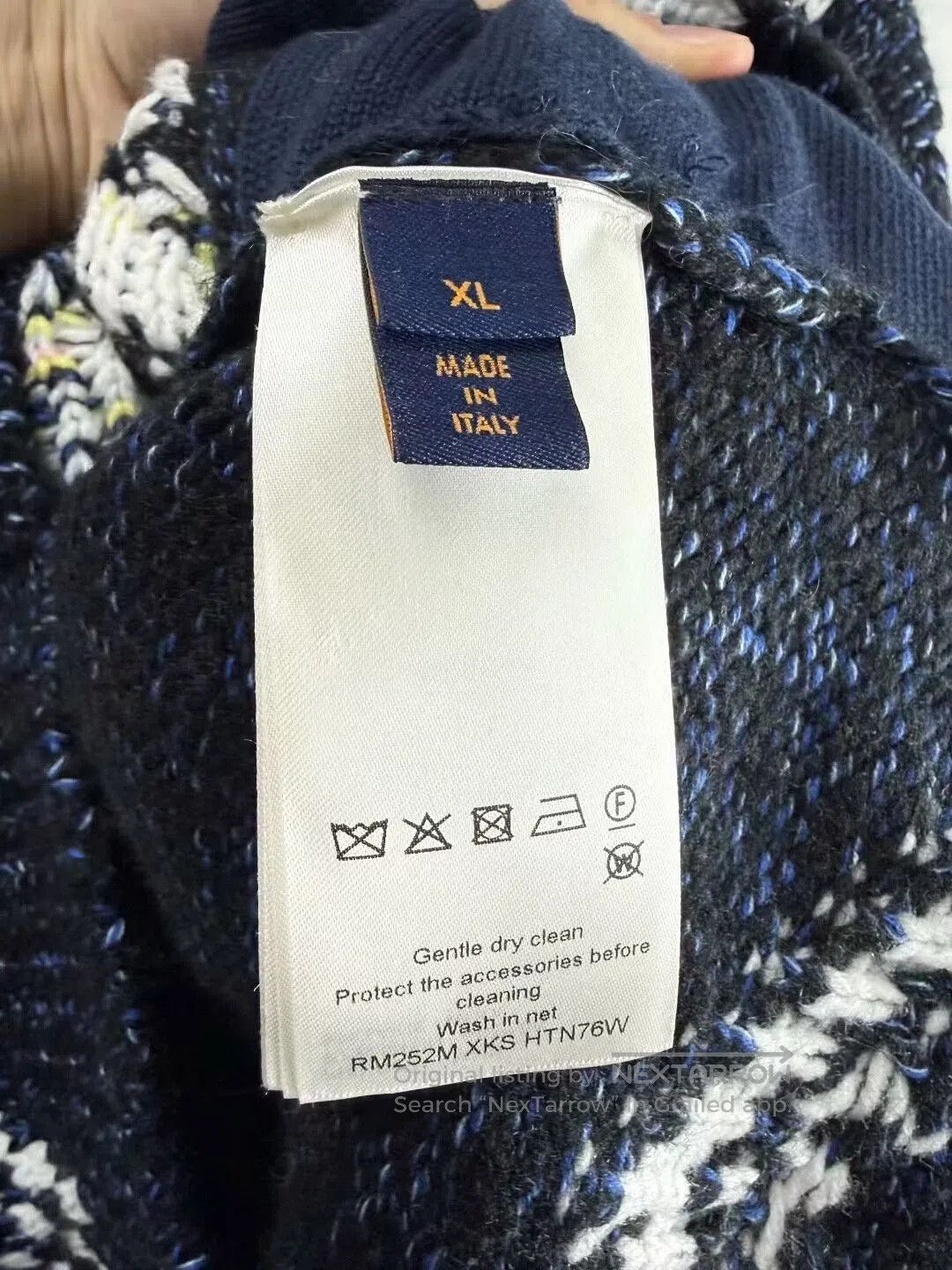 Louis Vuitton Louis Vuitton Nigo Blue Rabbit Knit Jacket. Size US XL / EU 56 / 4 - 4 Thumbnail
