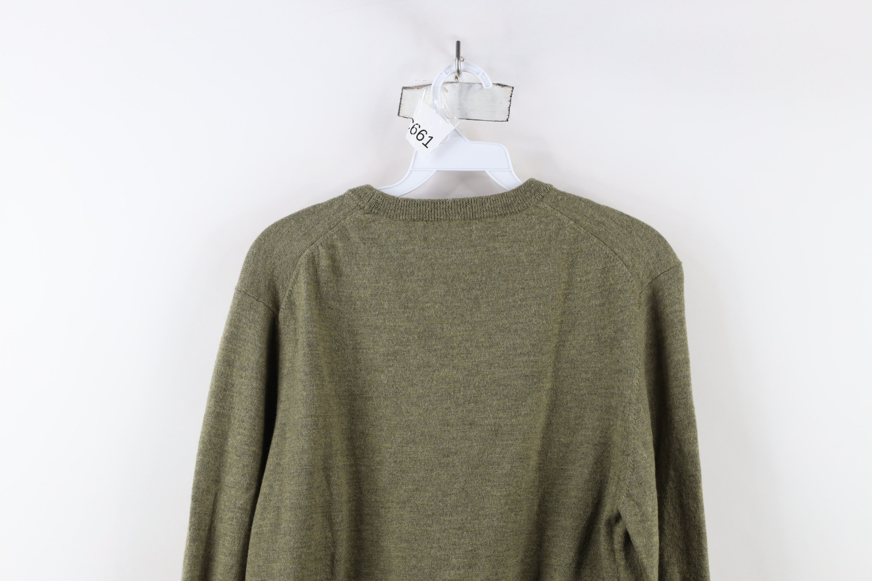 Vintage Vintage 90s Streetwear Wool Knit Crewneck Sweater Green Size US S / EU 44-46 / 1 - 7 Thumbnail