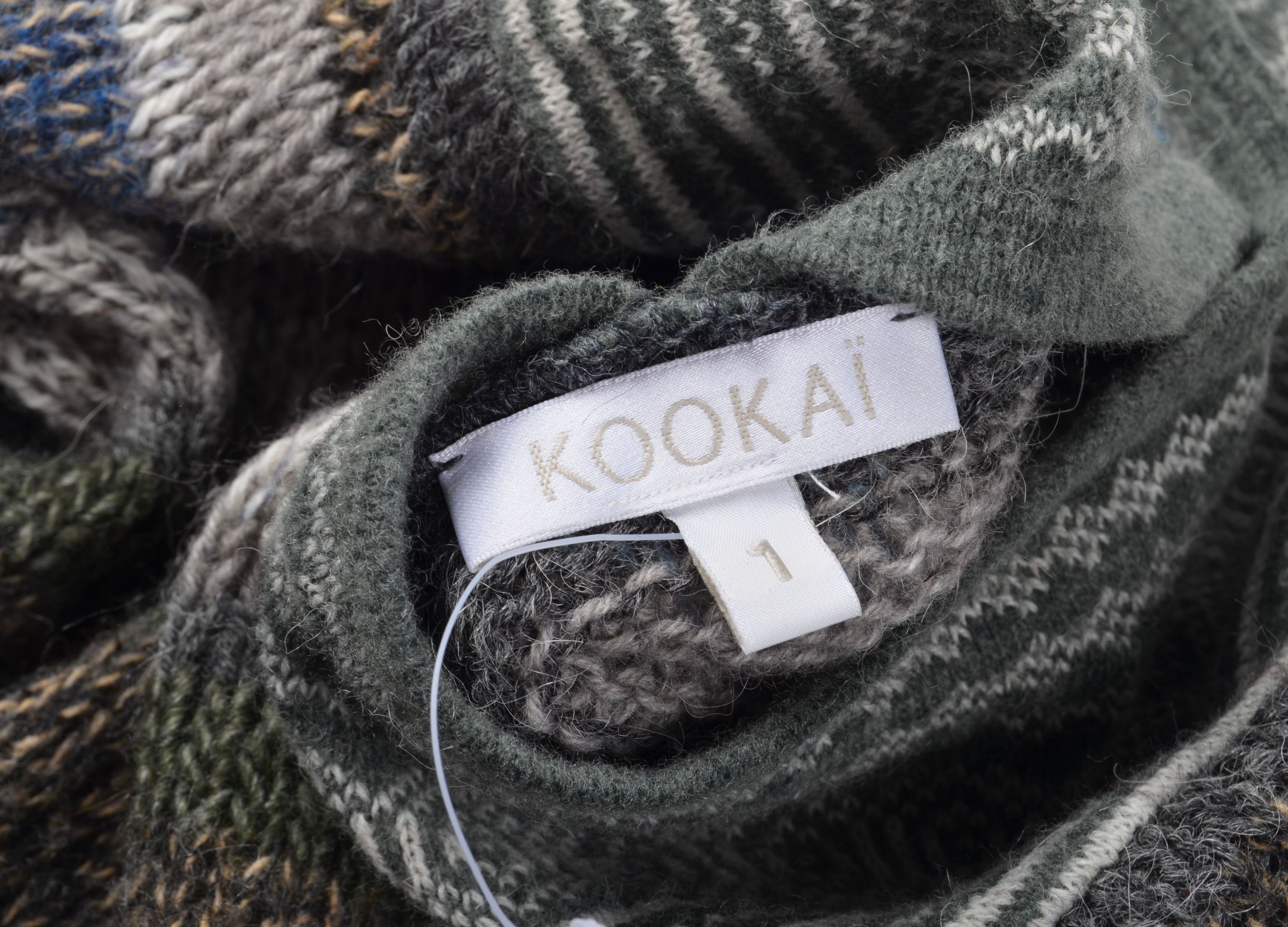 Vintage Vintage Kookai Y2K Striped Wool Alpaca Blend Sweater Size S / US 4 / IT 40 - 8 Thumbnail