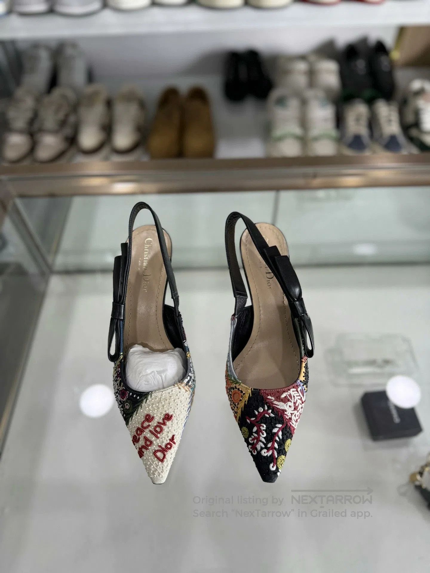 Dior Dior Floral Embroidery Low. Size US 5 / IT 35 - 2 Thumbnail