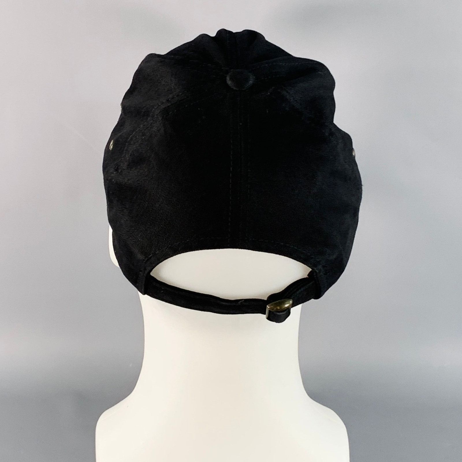 Brioni BRIONI One Size Black Red Logo Twill Cotton Baseball Cap Hat Size ONE SIZE - 4 Thumbnail