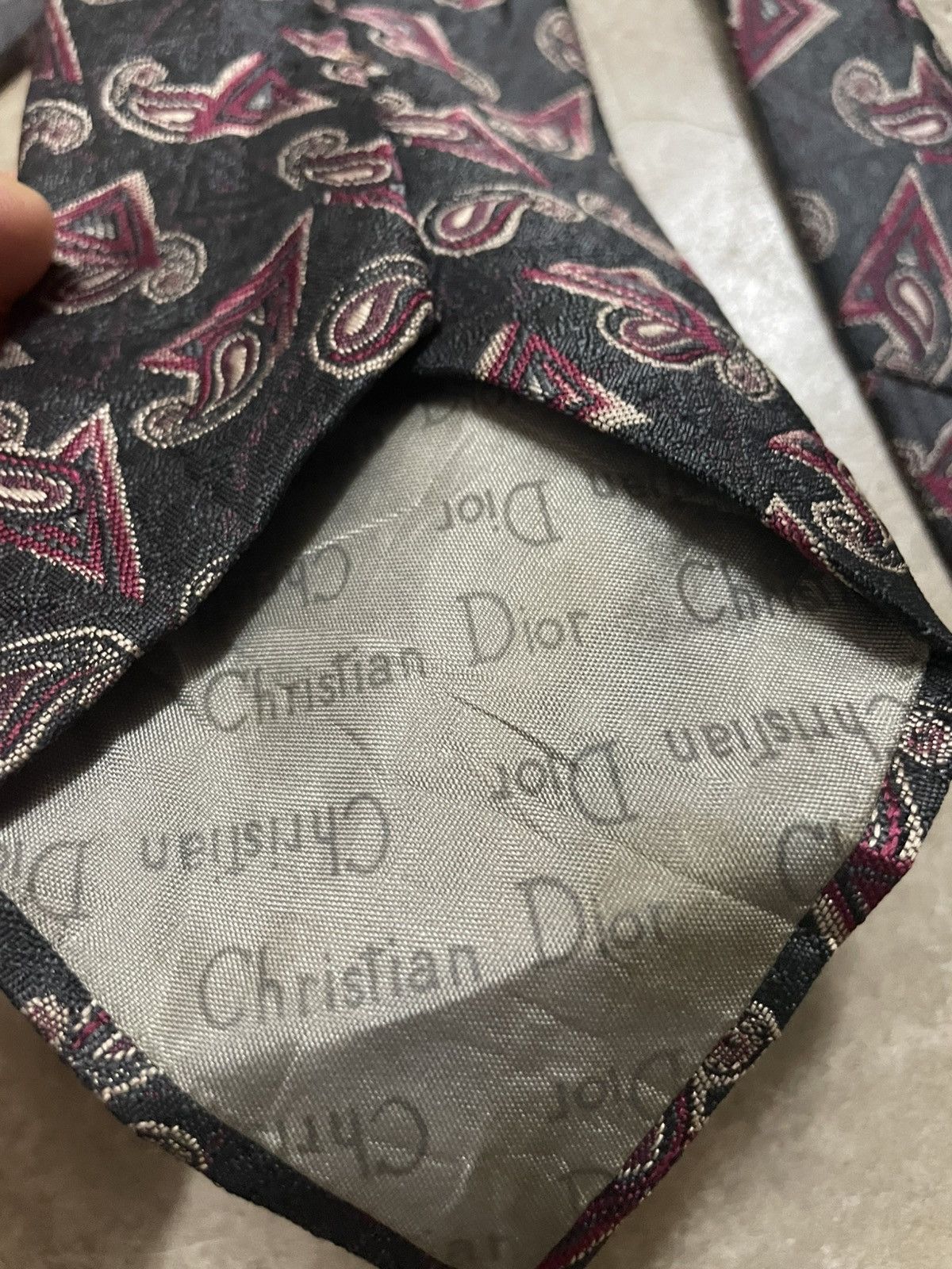 Dior Christian Dior Man Necktie Made in Usa 🇺🇸 Size ONE SIZE - 8 Thumbnail