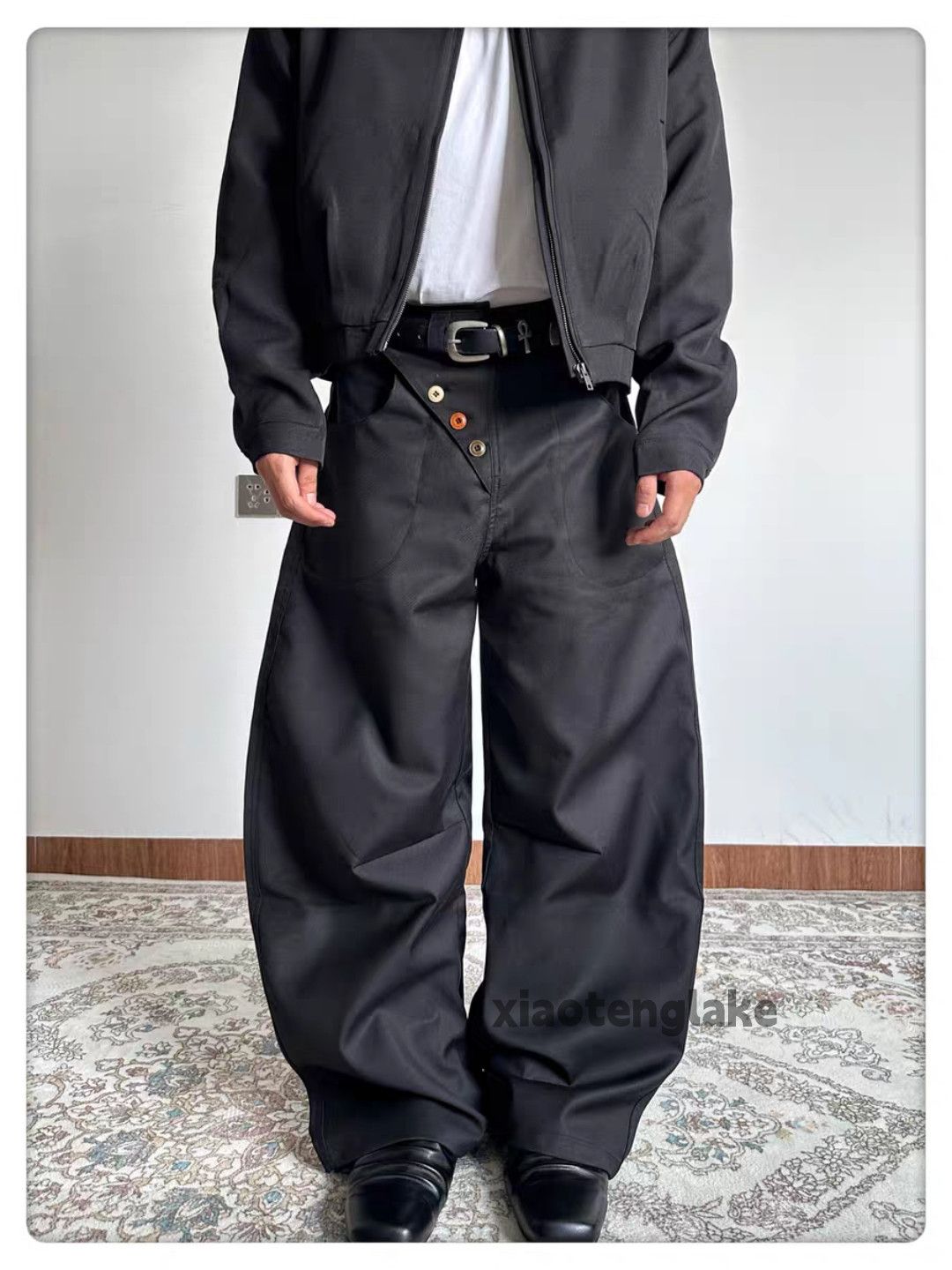 Vintage zx utility loose baggy yuppie y2k irregular design pants Size US 32 / EU 48 - 1 Thumbnail