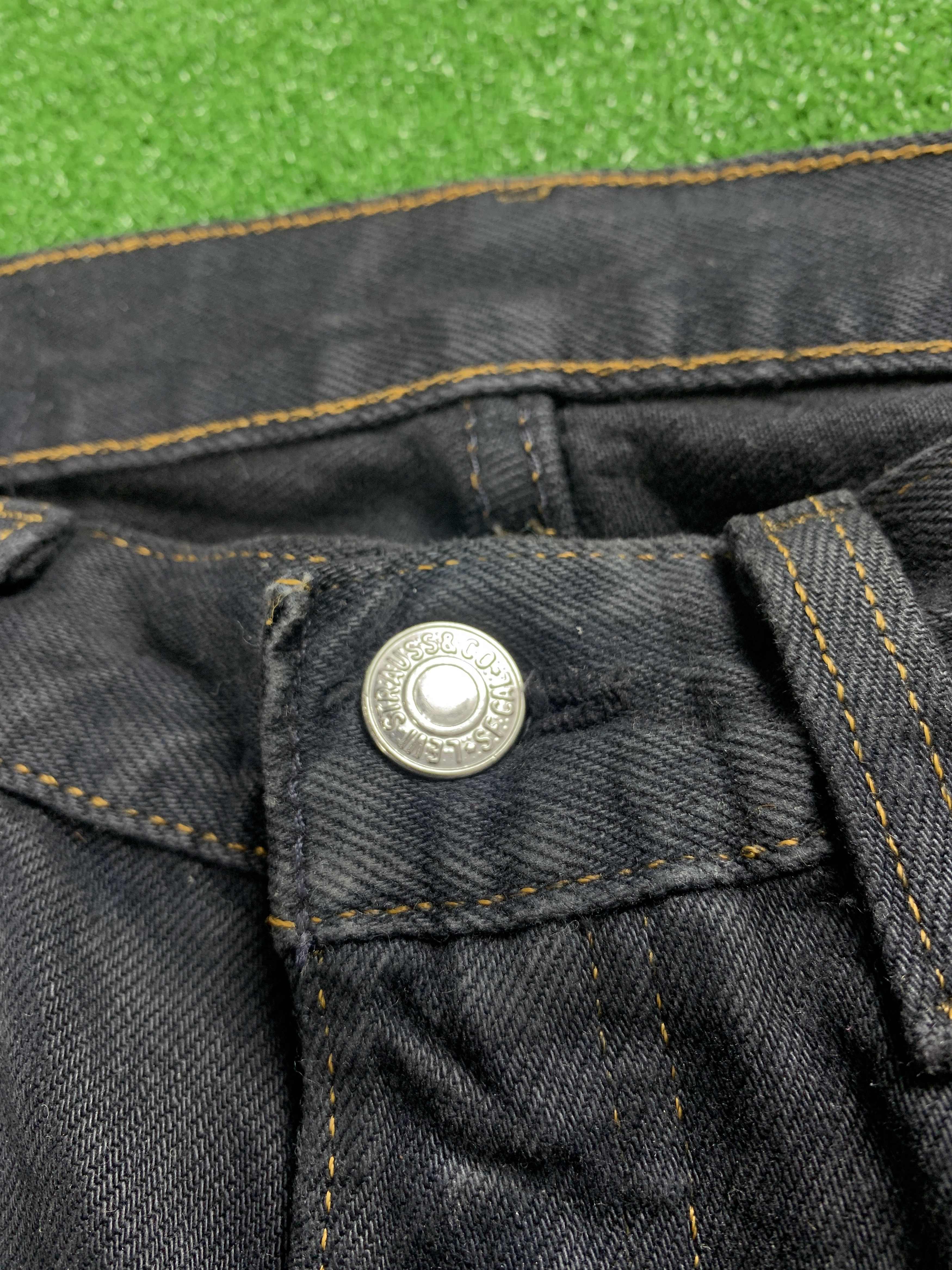 Levi's × Vintage Vintage Levi's 503 Distressed Black Jeans Size US 30 / EU 46 - 7 Thumbnail