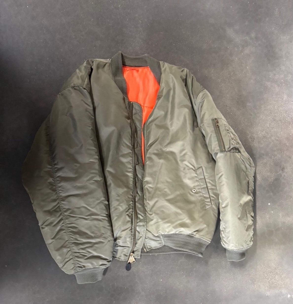 Olive Green Bomber Jacket