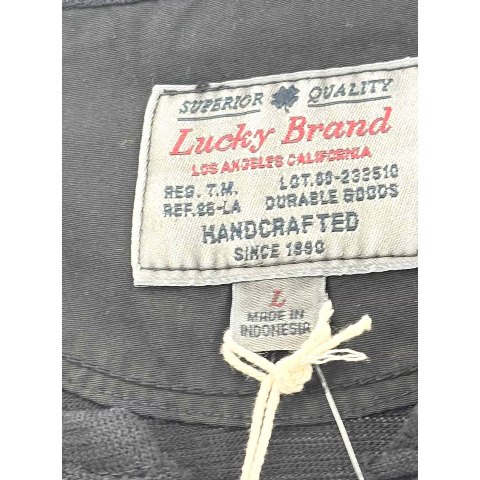Lucky Brand Lucky Brand Black Long Sleeve T-shirt - Large, Pre-Owned, Regular Size Size L / US 10 / IT 46 - 3 Thumbnail