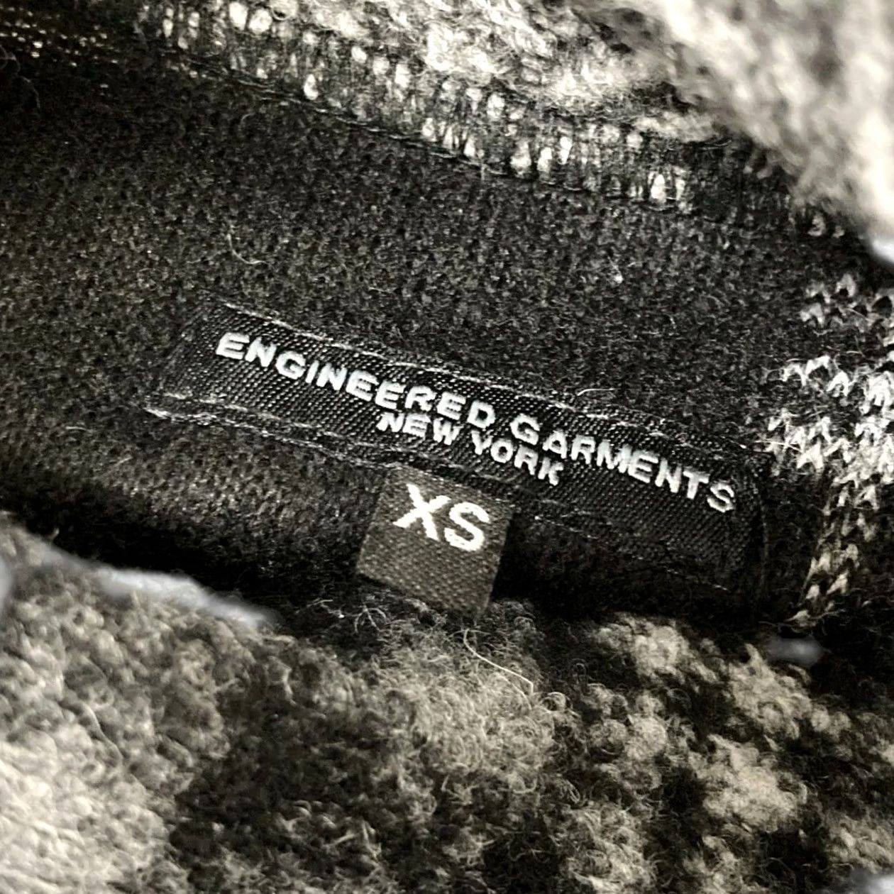 Engineered Garments Engineered Garments Patchwork Knit Jacket Gray×Black Size XS Acrylic Wool Used Size US XS / EU 42 / 0 - 5 Thumbnail