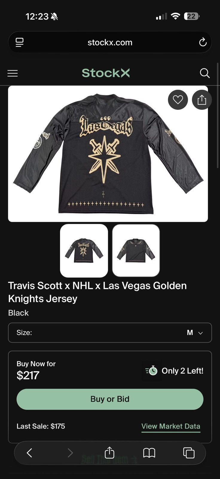 Travis Scott Travis Scott x NHL x Las Vegas Golden Knights Jersey Size US M / EU 48-50 / 2 - 2 Thumbnail