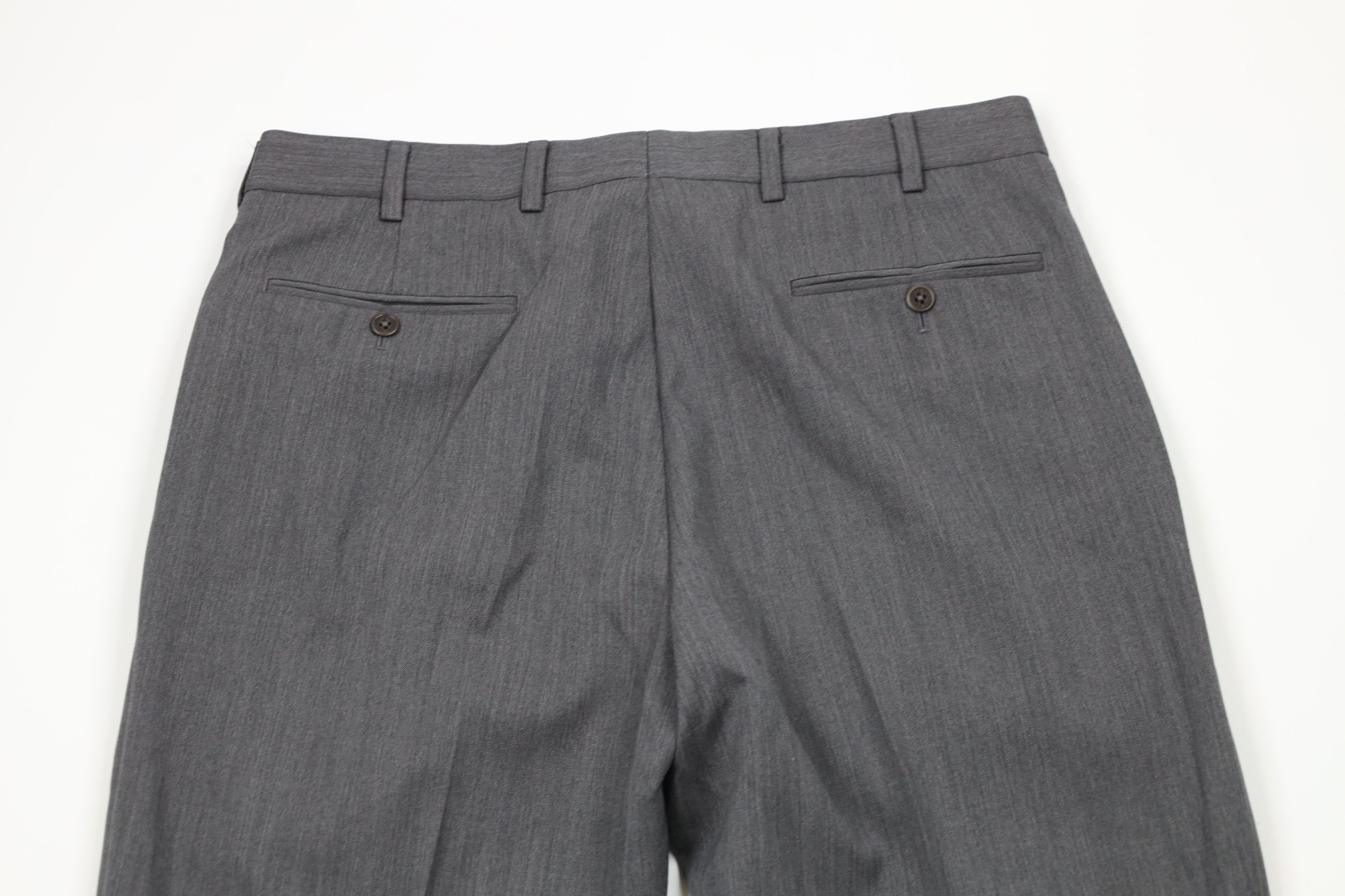 Brooks Brothers × Vintage Vintage Brooks Brothers Madison Wide Leg Chino Pants Gray Size US 34 / EU 50 - 9 Thumbnail
